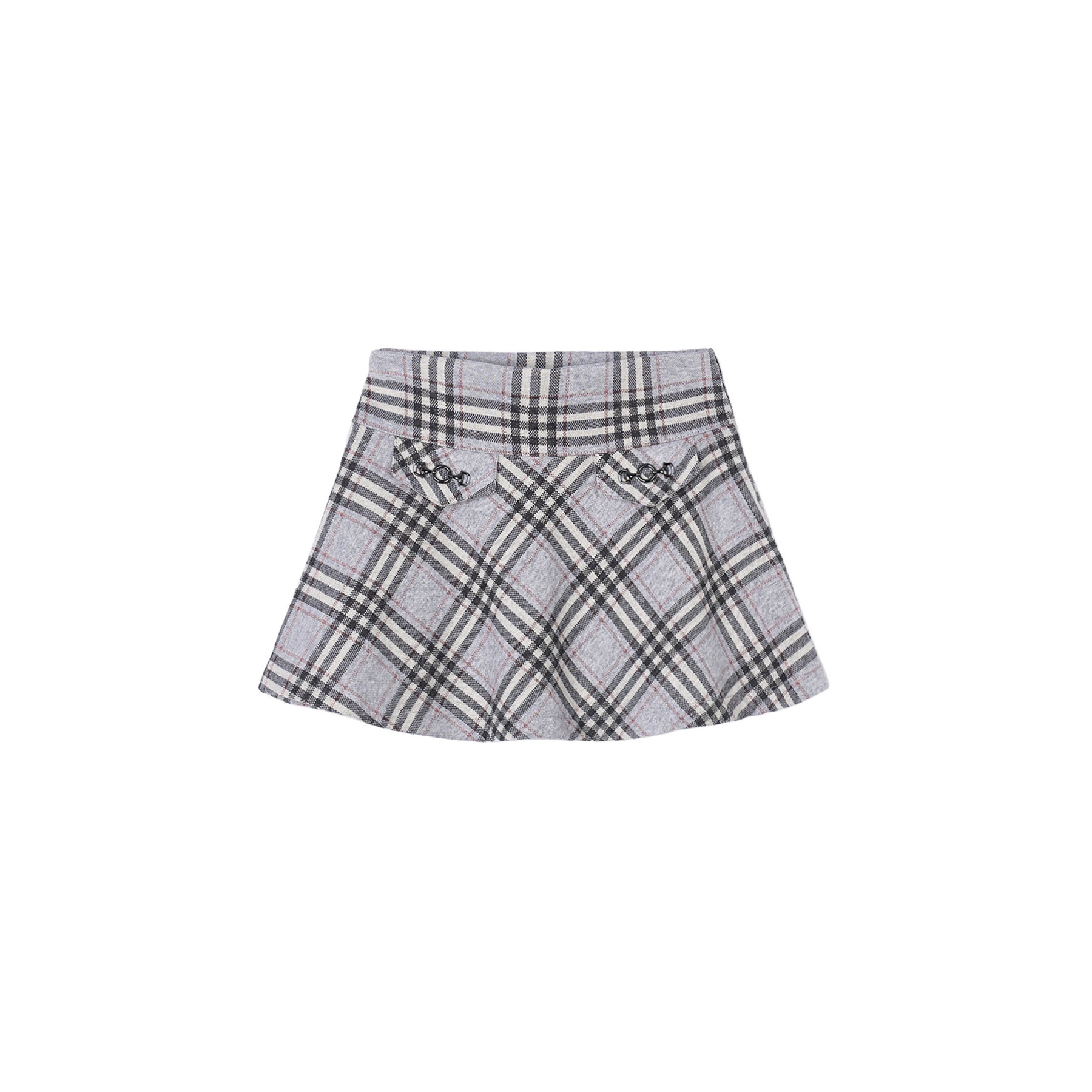 Mayoral Spódnica 4905 Szary Regular Fit