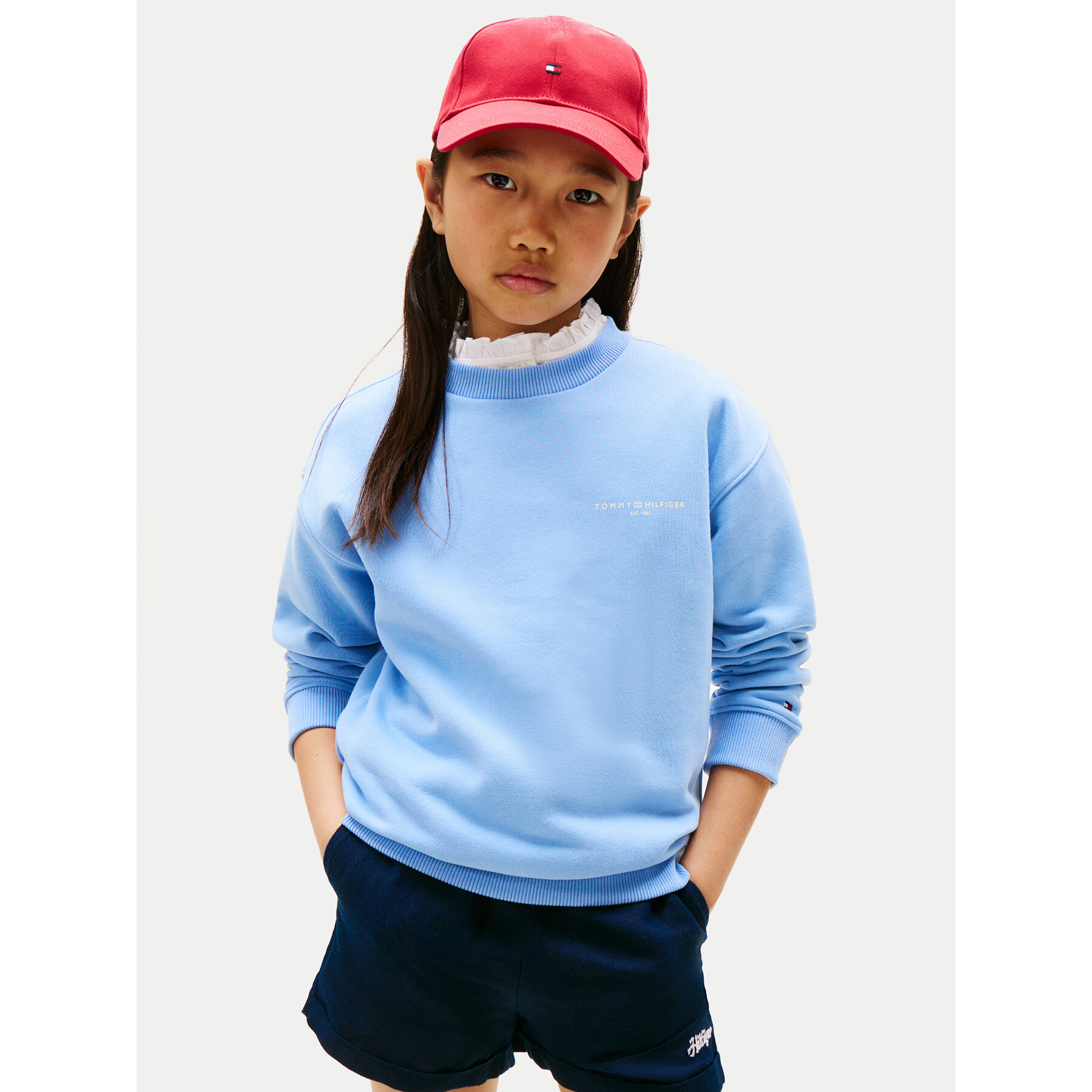 Tommy Hilfiger Bluza KS0KS00640 Błękitny Regular Fit