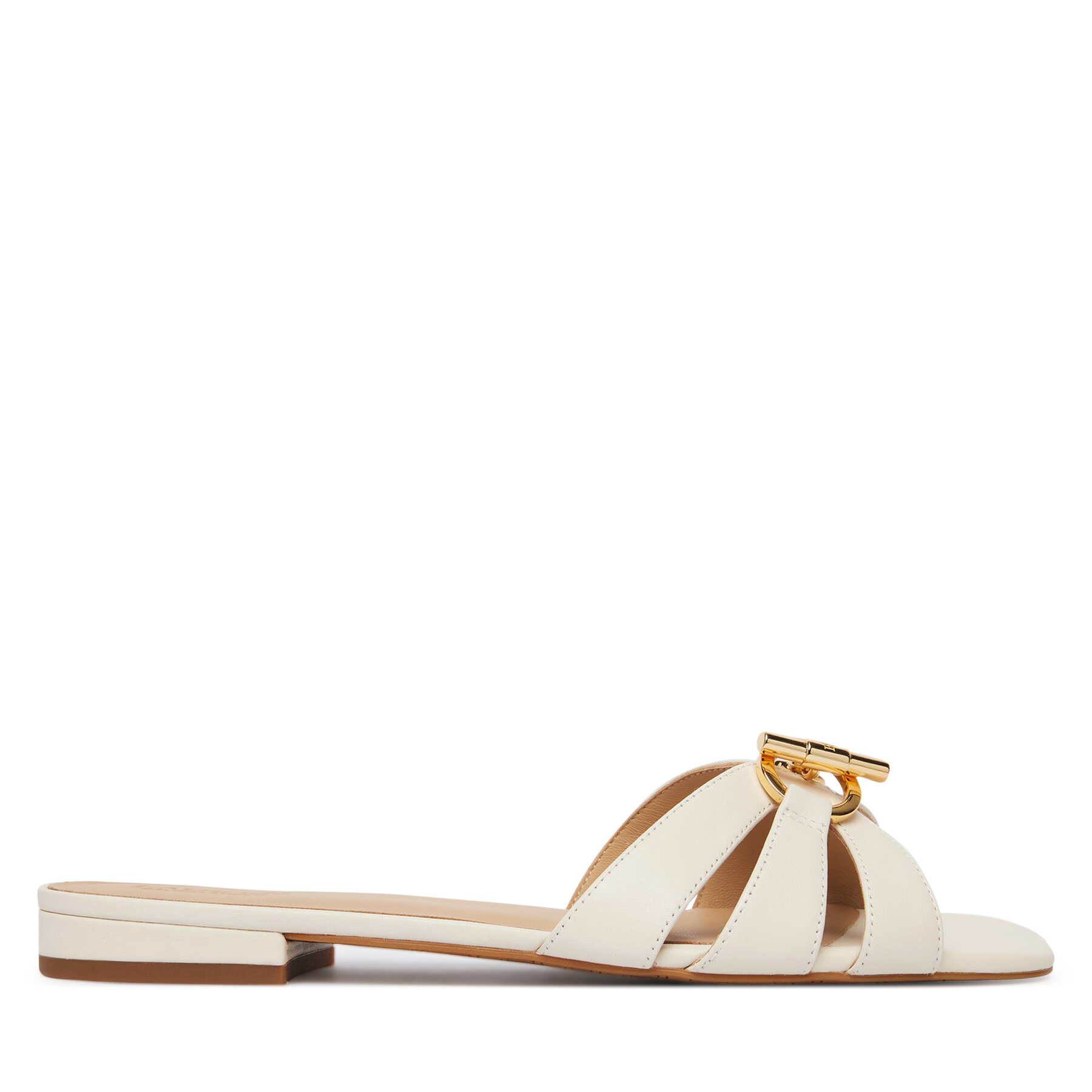 LAUREN RALPH LAUREN Klapki Blaike 802982875007 Biały