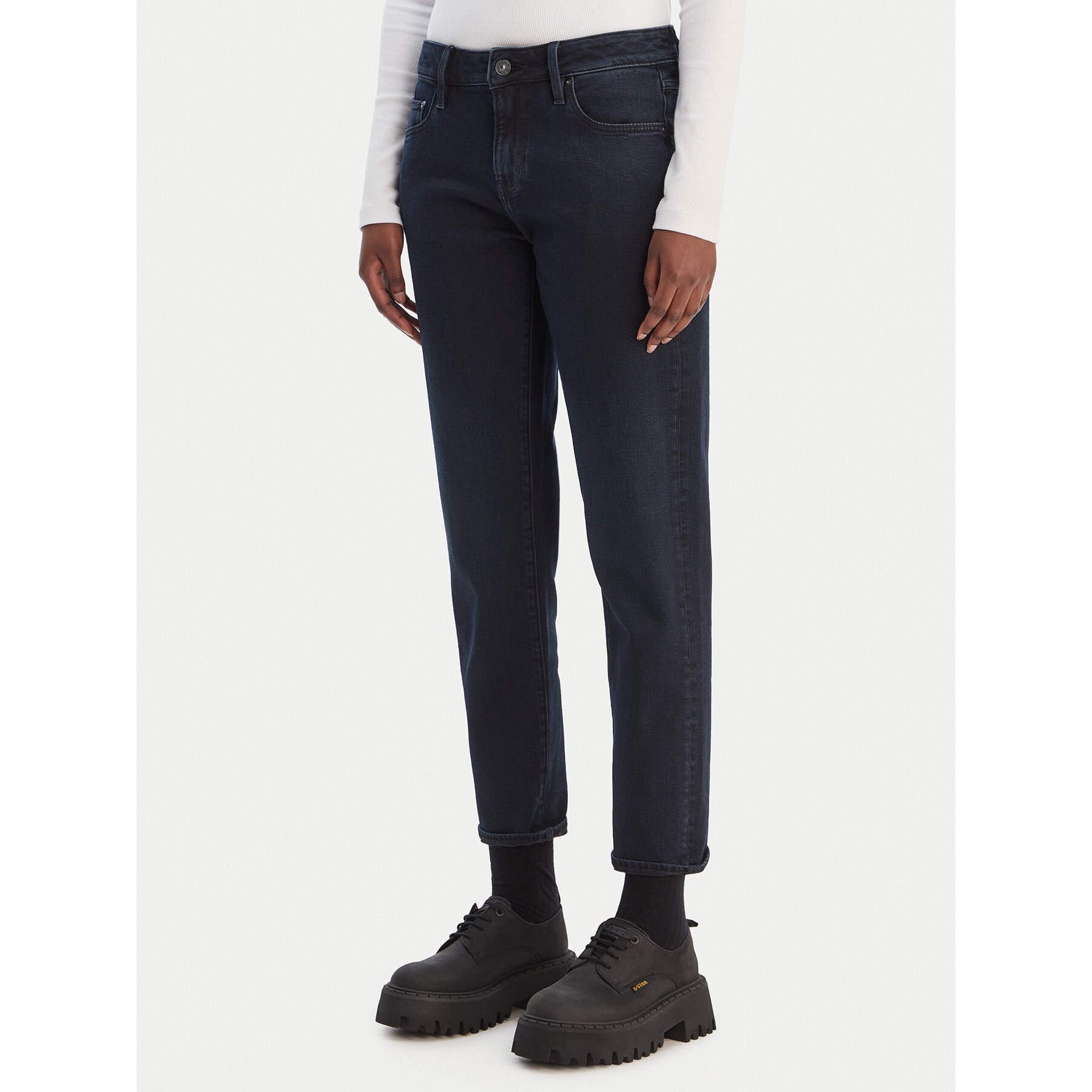 G-Star Raw Jeansy Kate D15264-D930 Granatowy Boyfriend Fit