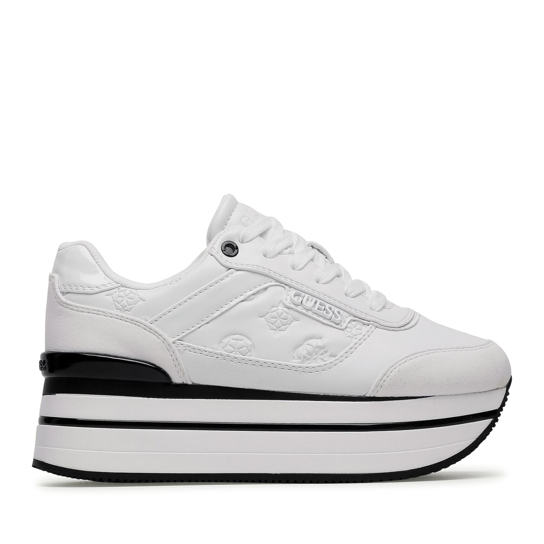 Guess Sneakersy Hansin FL5HNS PEL12 Biały
