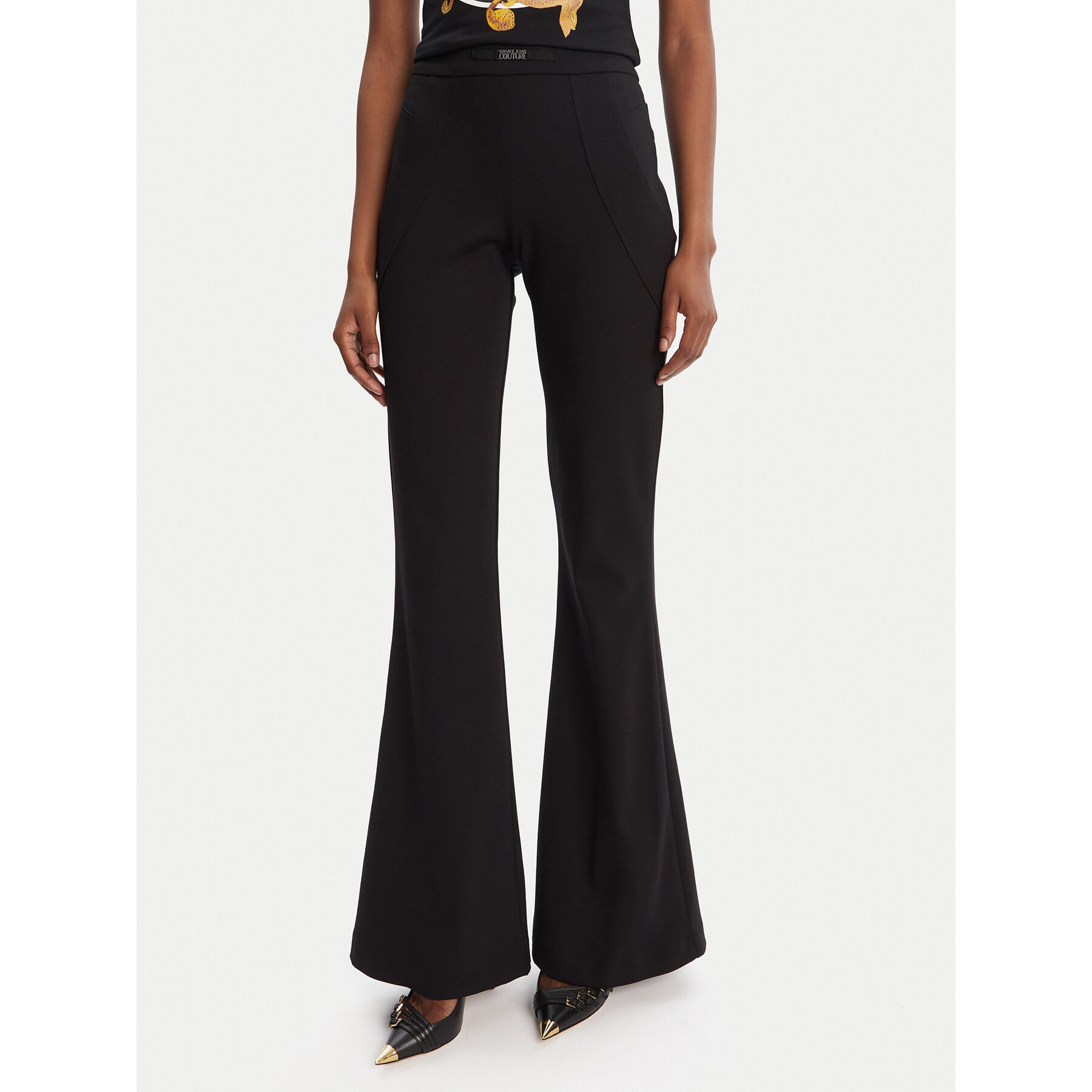 Versace Jeans Couture Spodnie materiałowe 79HAA105 J0092 Czarny Slim Fit