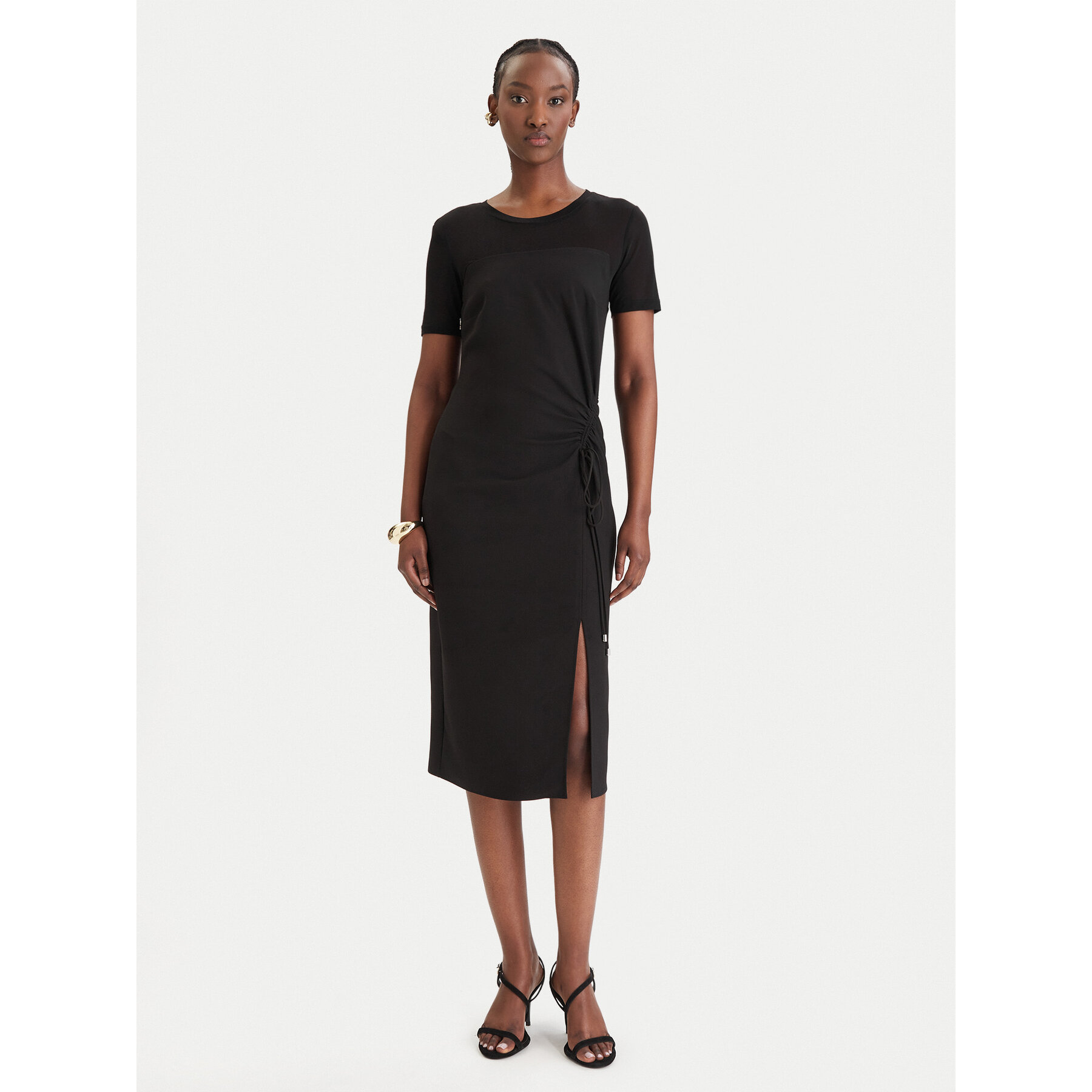 Patrizia Pepe Sukienka koktajlowa 8A1596/A701-K103 Czarny Regular Fit