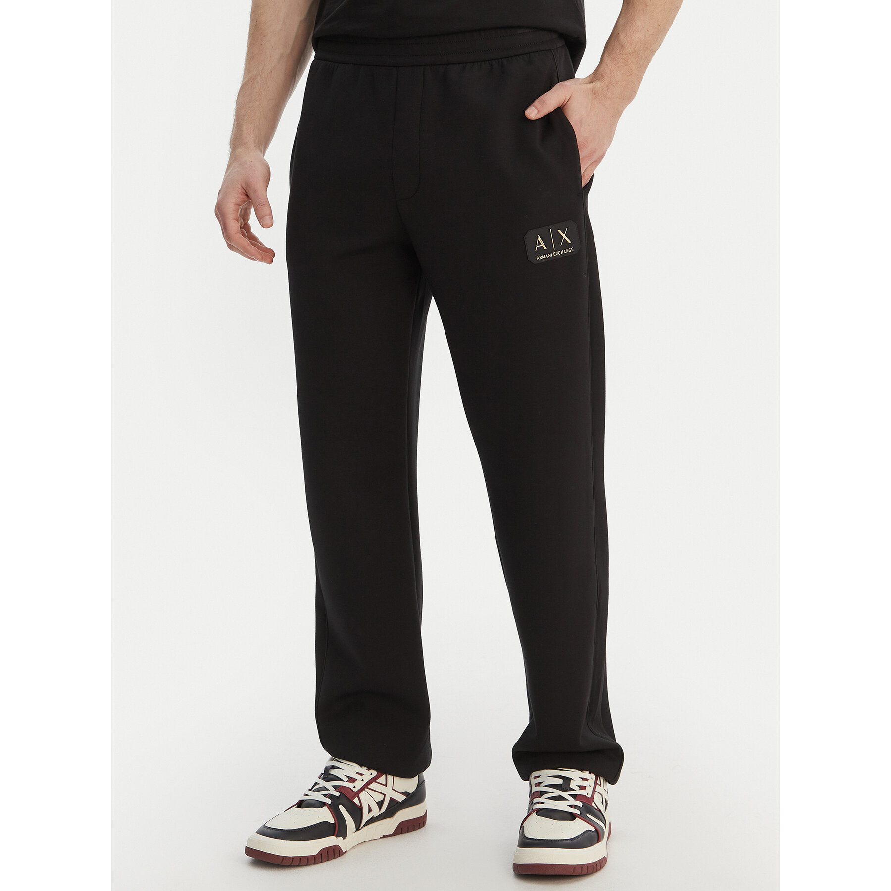 Armani Exchange Spodnie dresowe XM001774 AF19936 UC001 Czarny Regular Fit
