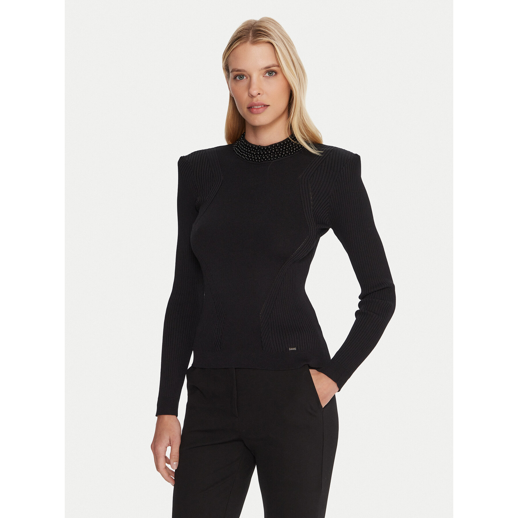 Gaudi Sweter 521FD53036 Czarny Slim Fit