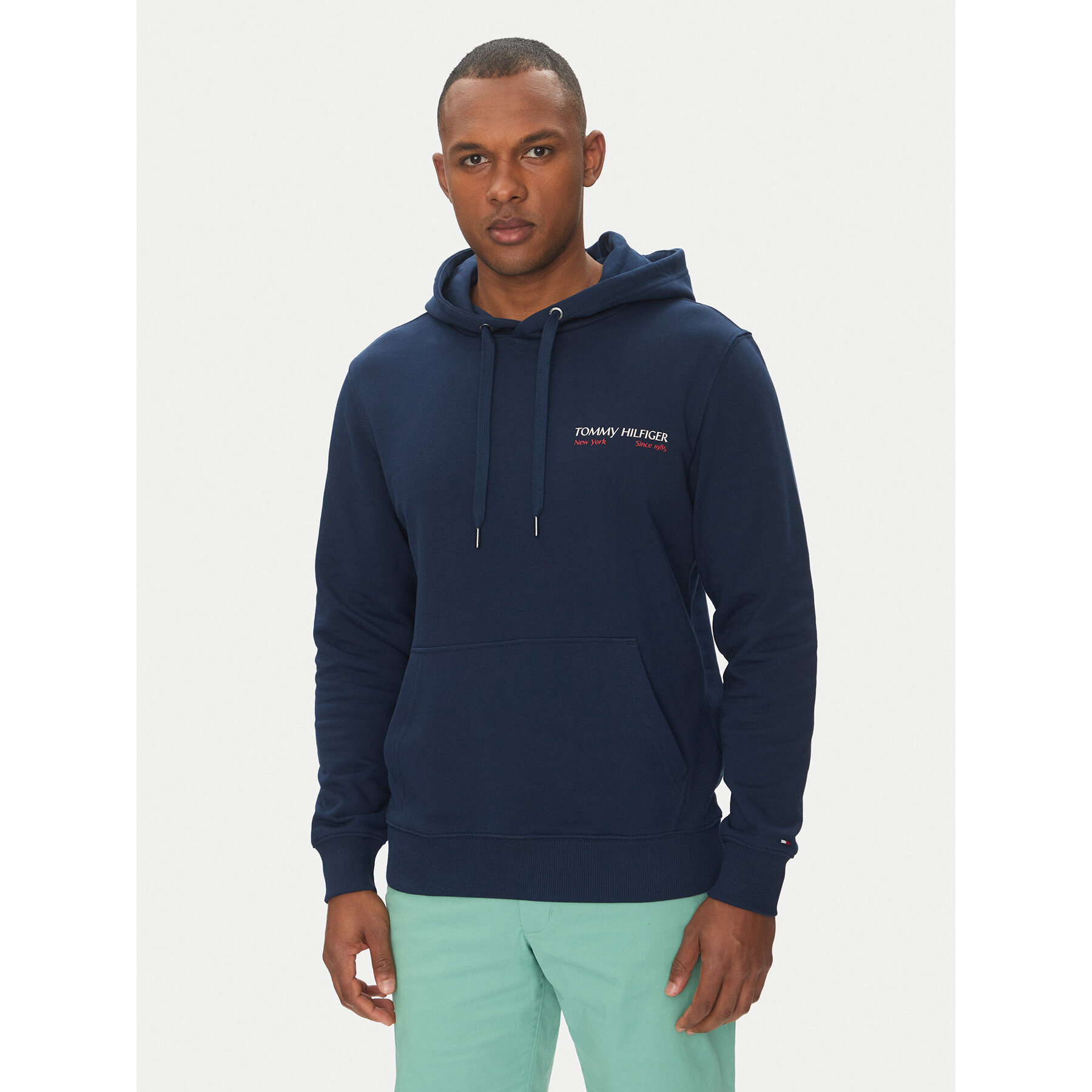Tommy Hilfiger Bluza Color Photo MW0MW39151 Granatowy Regular Fit