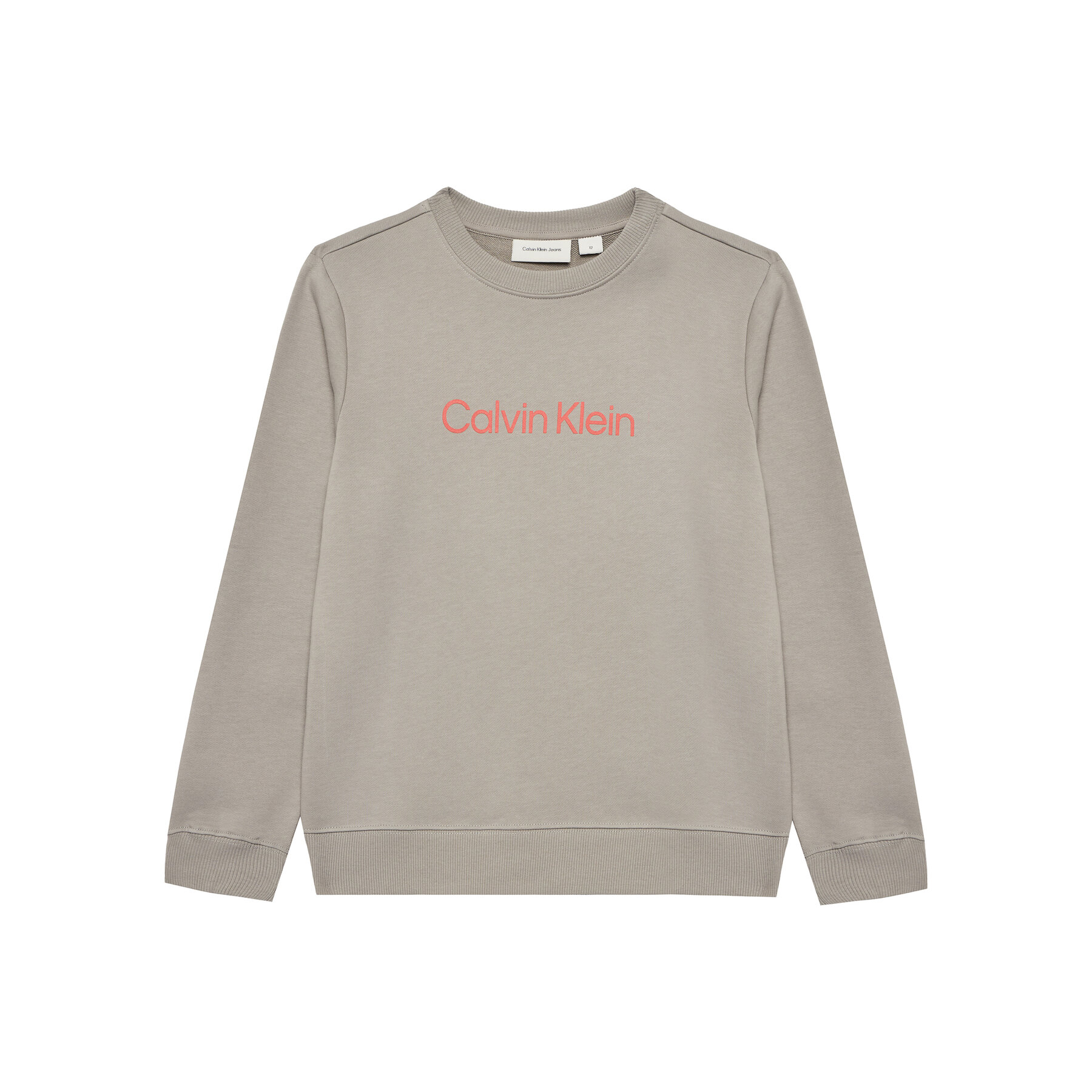 Calvin Klein Jeans Bluza Inst Logo IU0IU00680 D Szary Regular Fit
