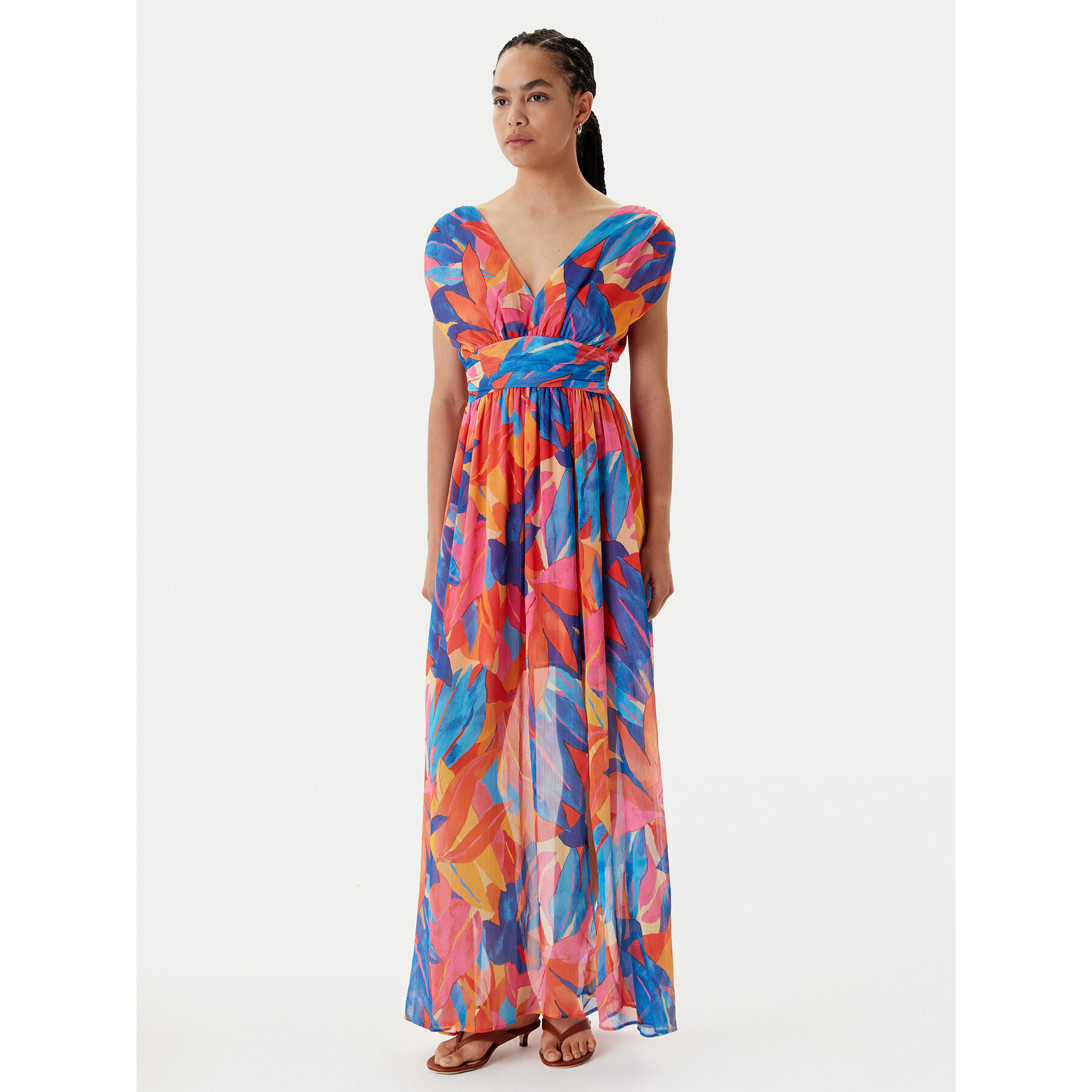 Morgan Sukienka letnia 251-RUPIL.F Kolorowy Loose Fit