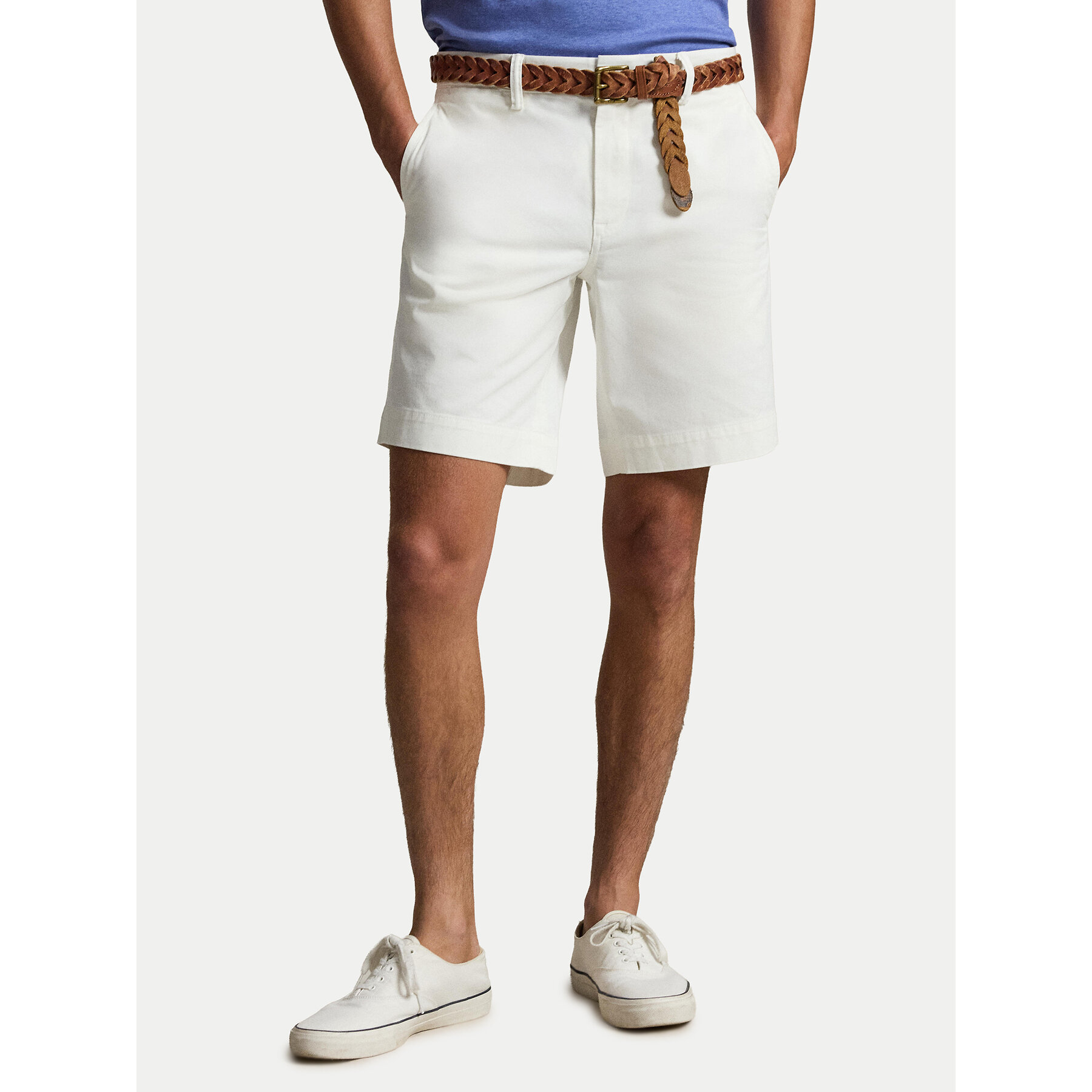 Polo Ralph Lauren Szorty materiałowe 710799213022 Biały Regular Fit