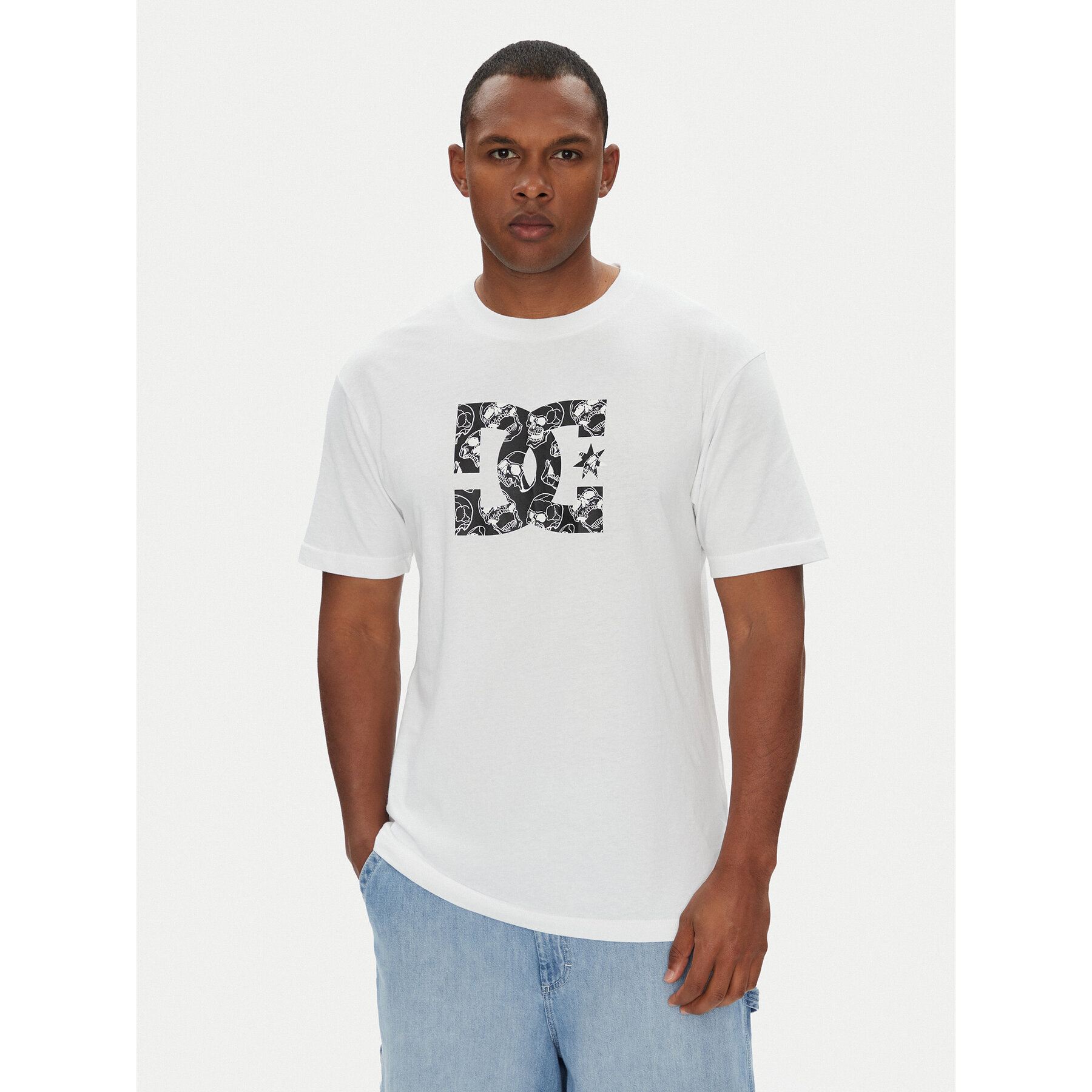 DC Shoes T-Shirt ADYZT05461 Biały Regular Fit