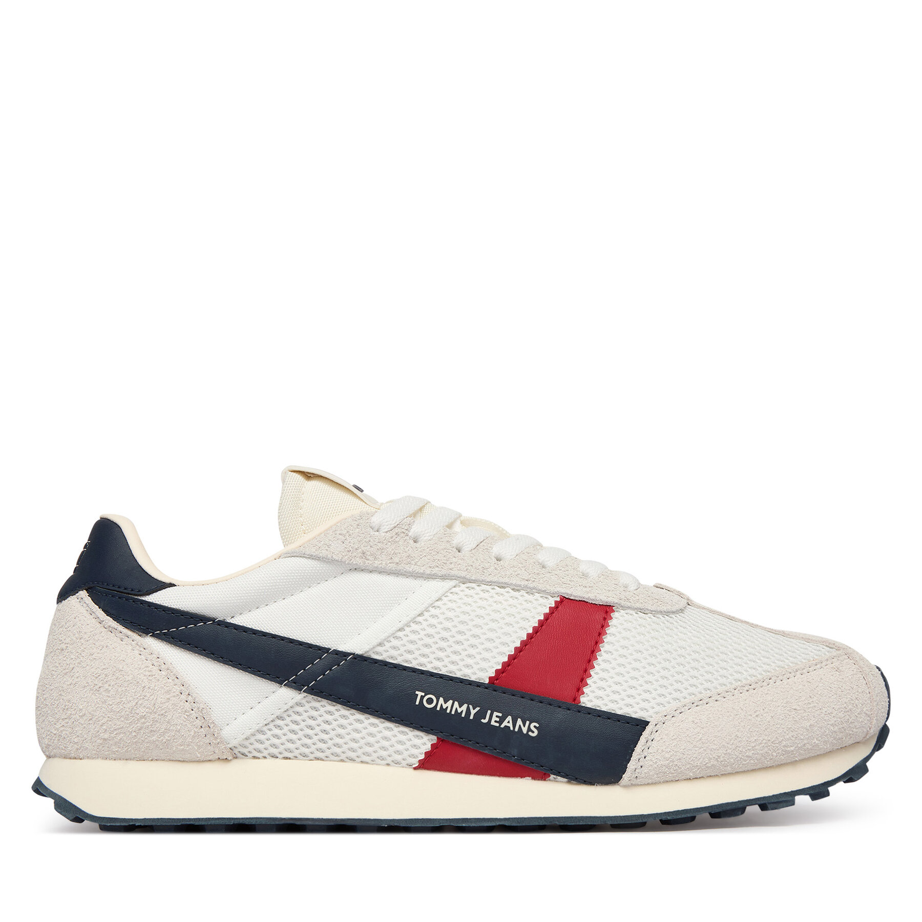 Tommy Jeans Sneakersy Retro Runner Archive Open Mesh EM0EM01715 Biały