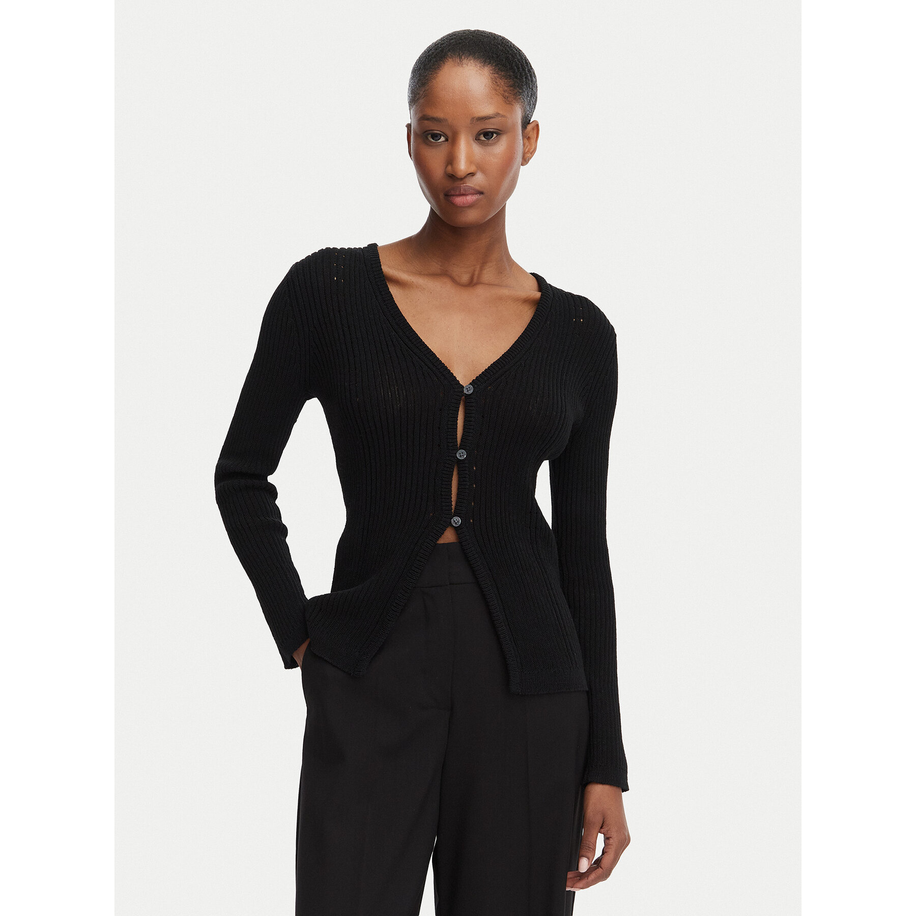 Calvin Klein Jeans Kardigan LV047G317G Czarny Classic Fit