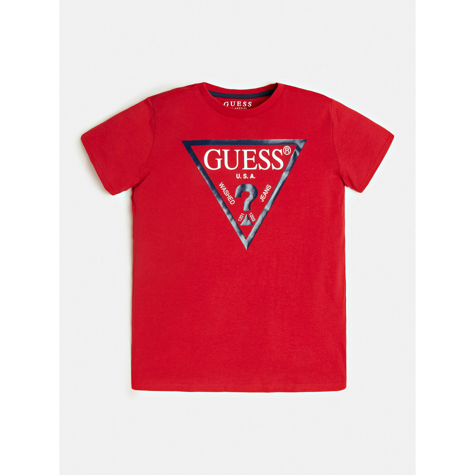 Guess T-Shirt L73I55 K8HM0 Czerwony Regular Fit