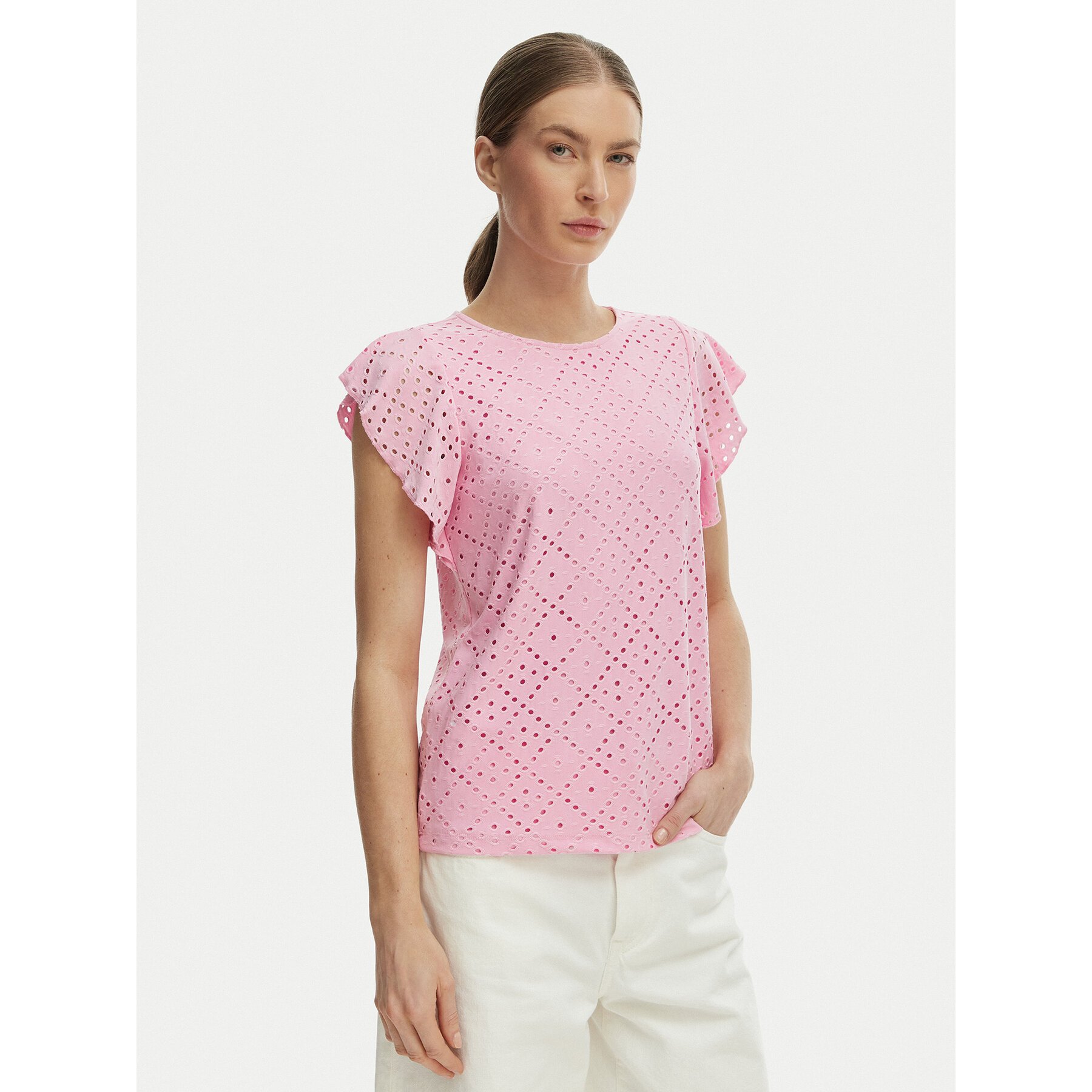 Vero Moda Bluzka Tassa 10286067 Różowy Loose Fit