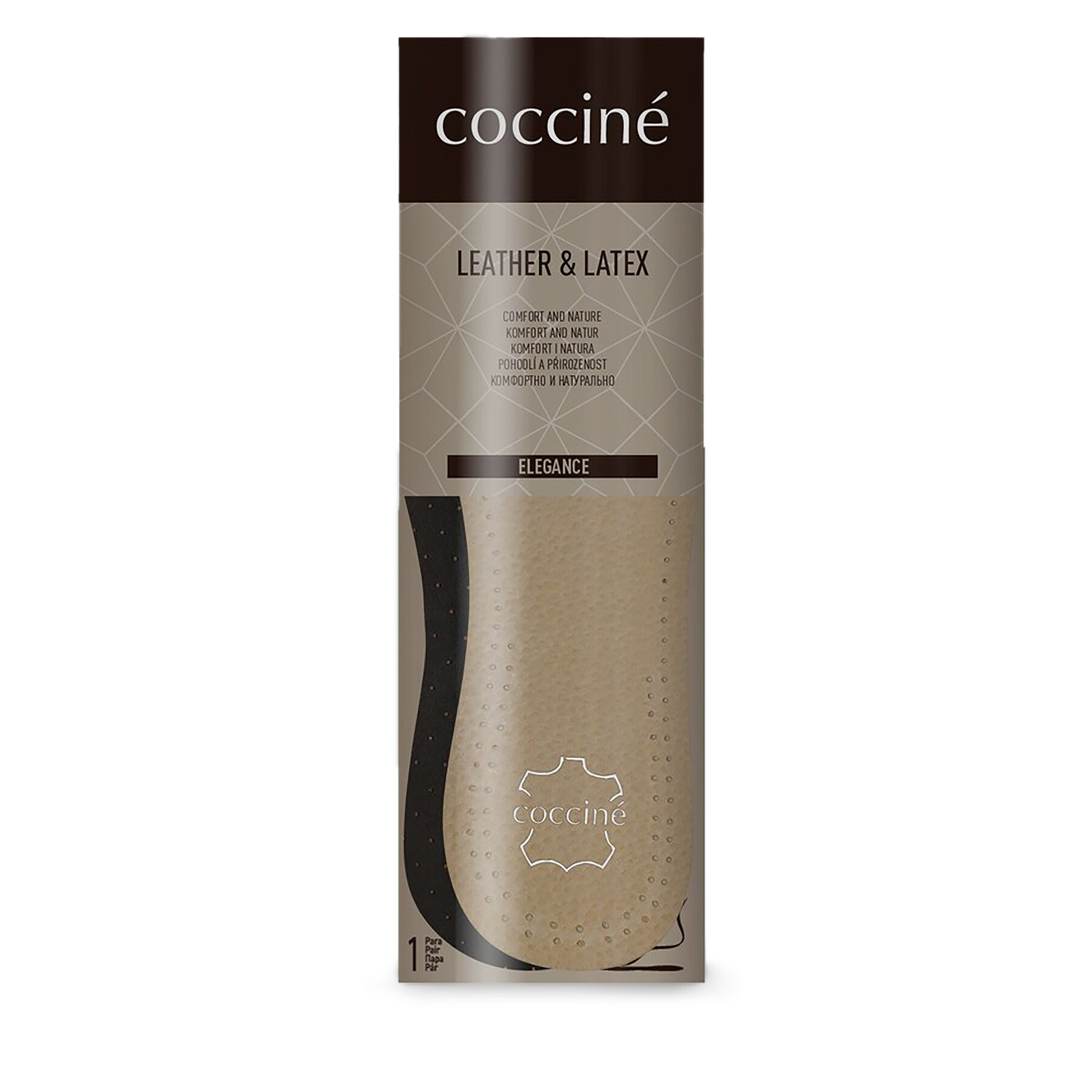 Coccine Wkładki Leather & Latex 665/52/AZ r.35/36 Beżowy