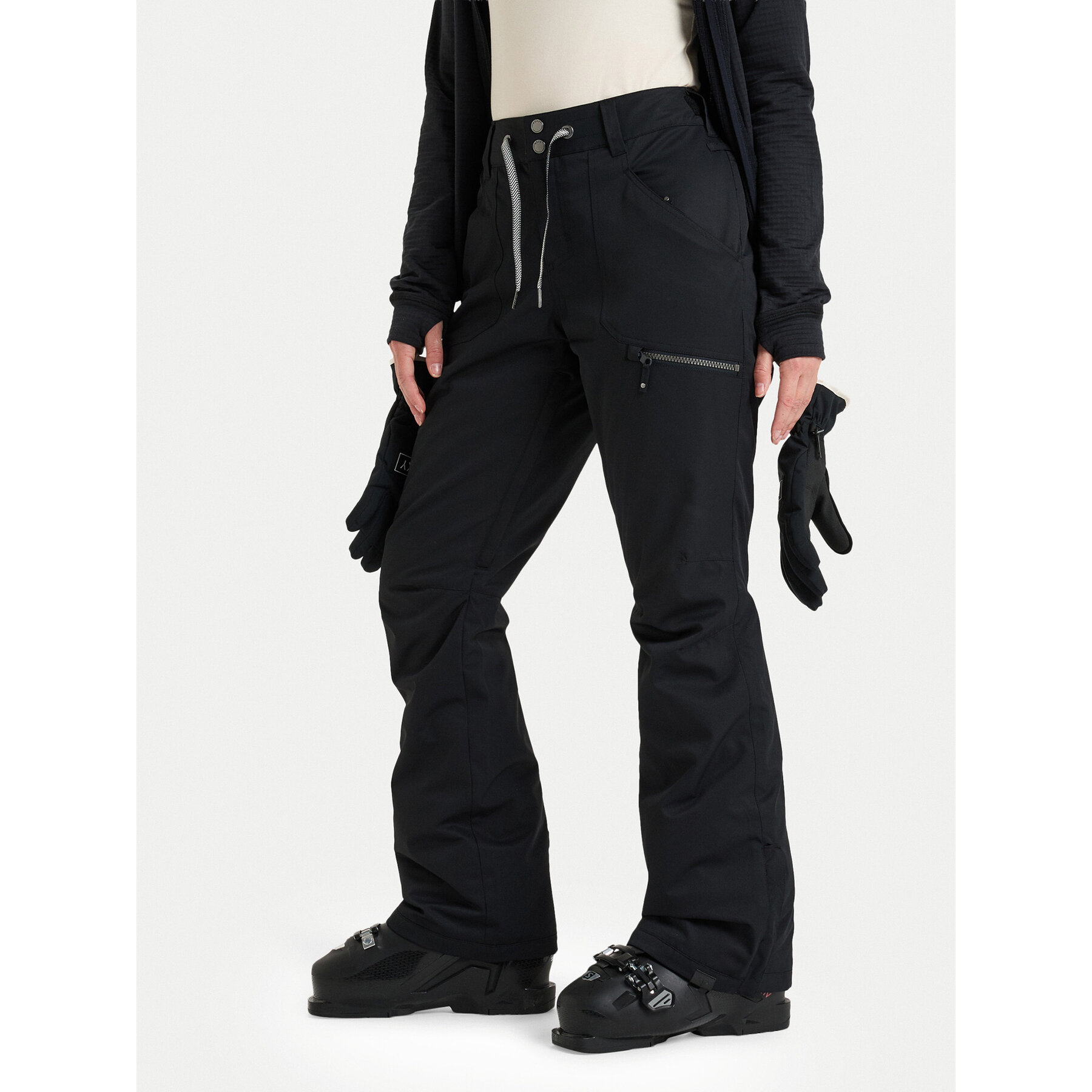 Roxy Spodnie snowboardowe Nadia ERJTP03271 Czarny Tailored Fit