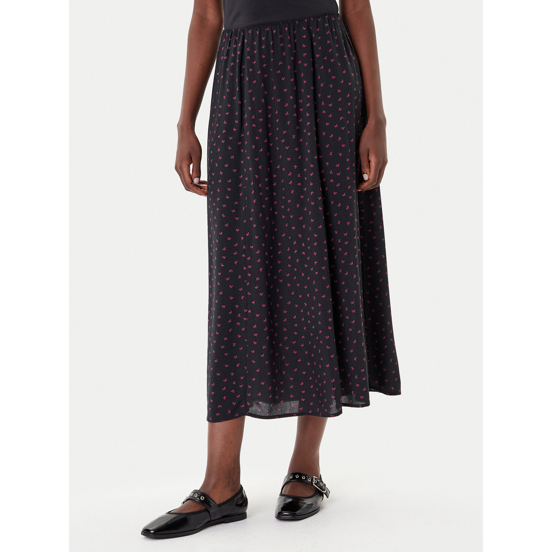 ONLY Spódnica maxi Nova 15357477 Czarny Regular Fit