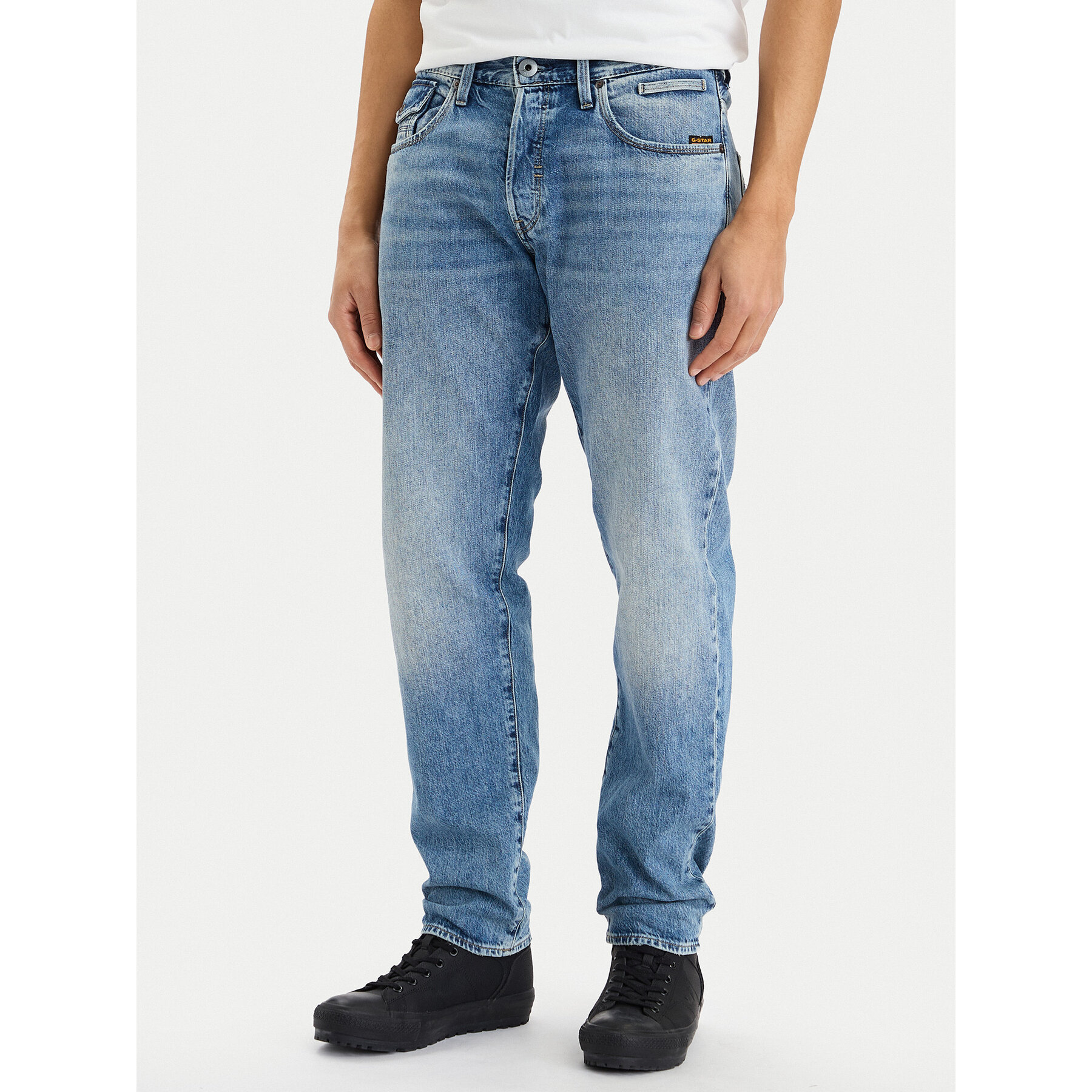 G-Star Raw Jeansy Morry D26141-D536 Niebieski Tapered Fit