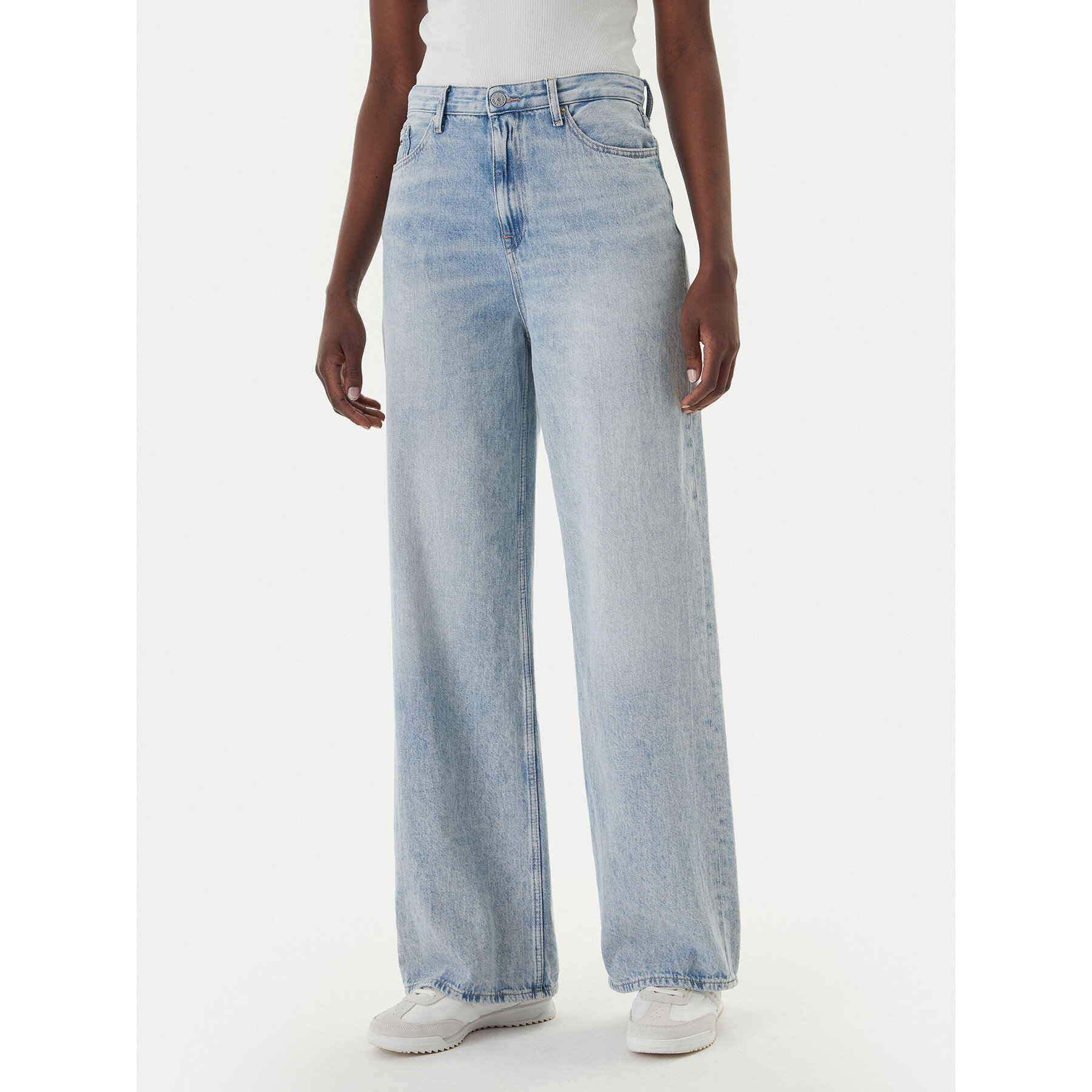 Tommy Jeans Jeansy Claire DW0DW22659 Niebieski Wide Leg