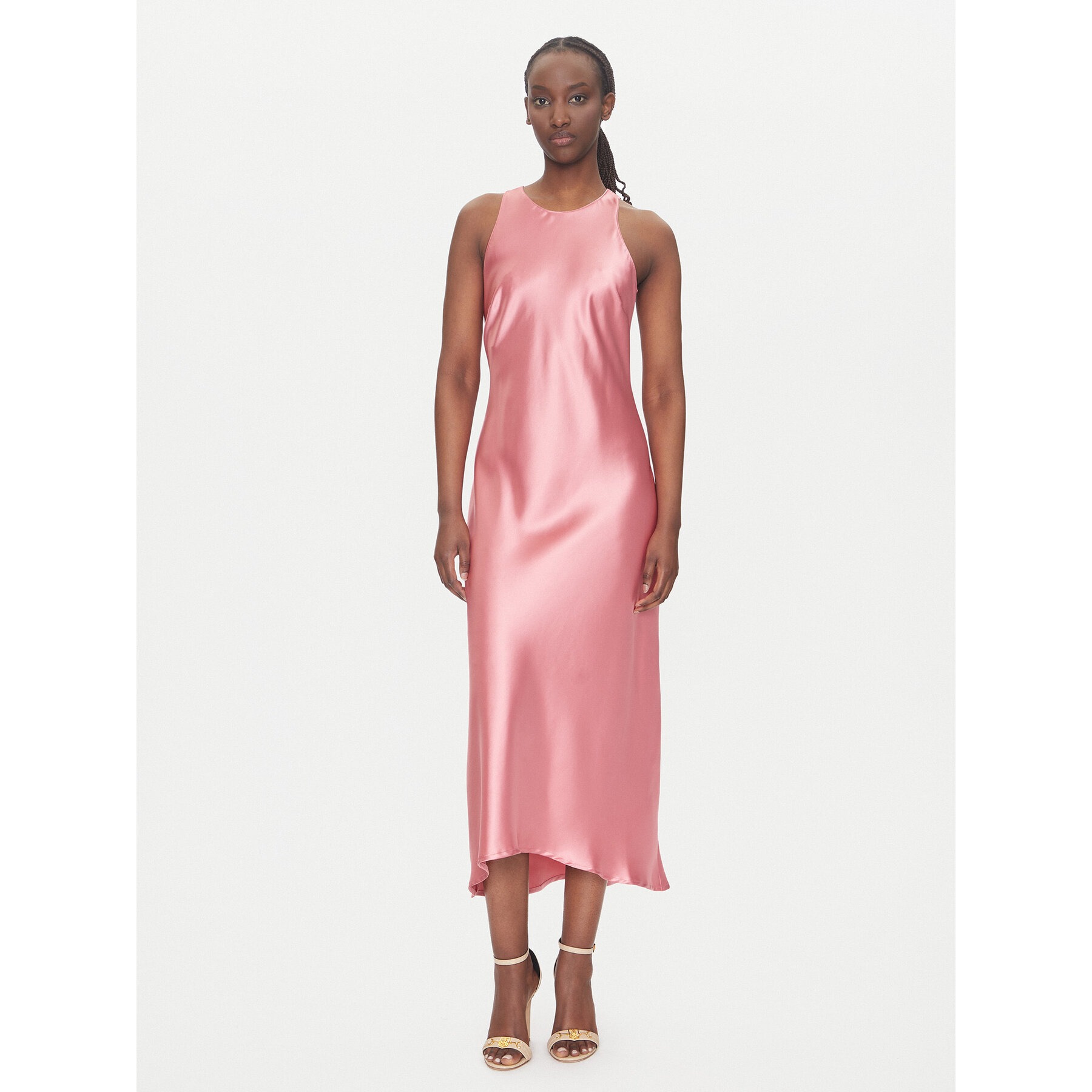 ACCESS FASHION Sukienka koktajlowa 53-3318-107 Różowy Regular Fit