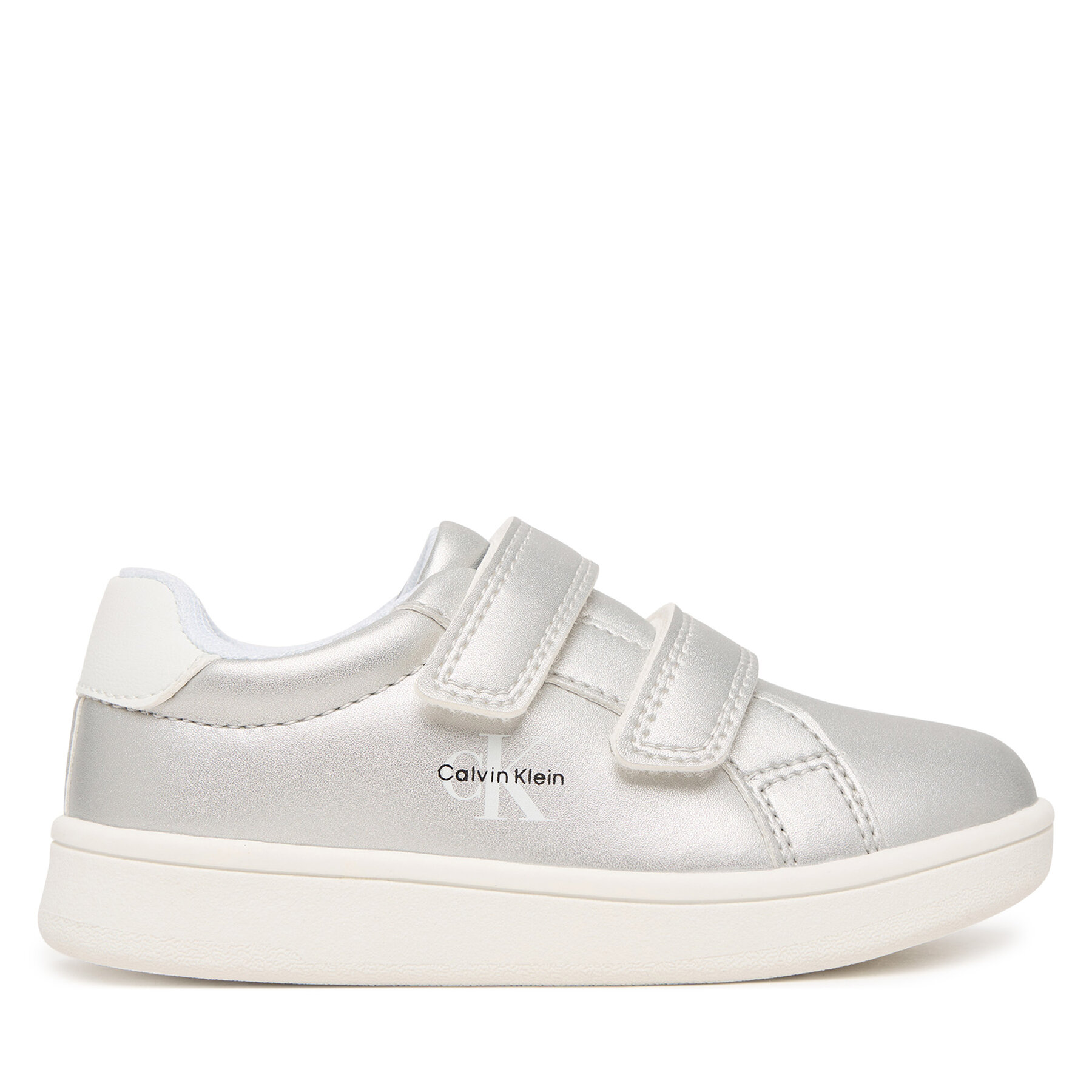 Calvin Klein Sneakersy Low Cut Velcro V1A9-83205-0376 M Srebrny
