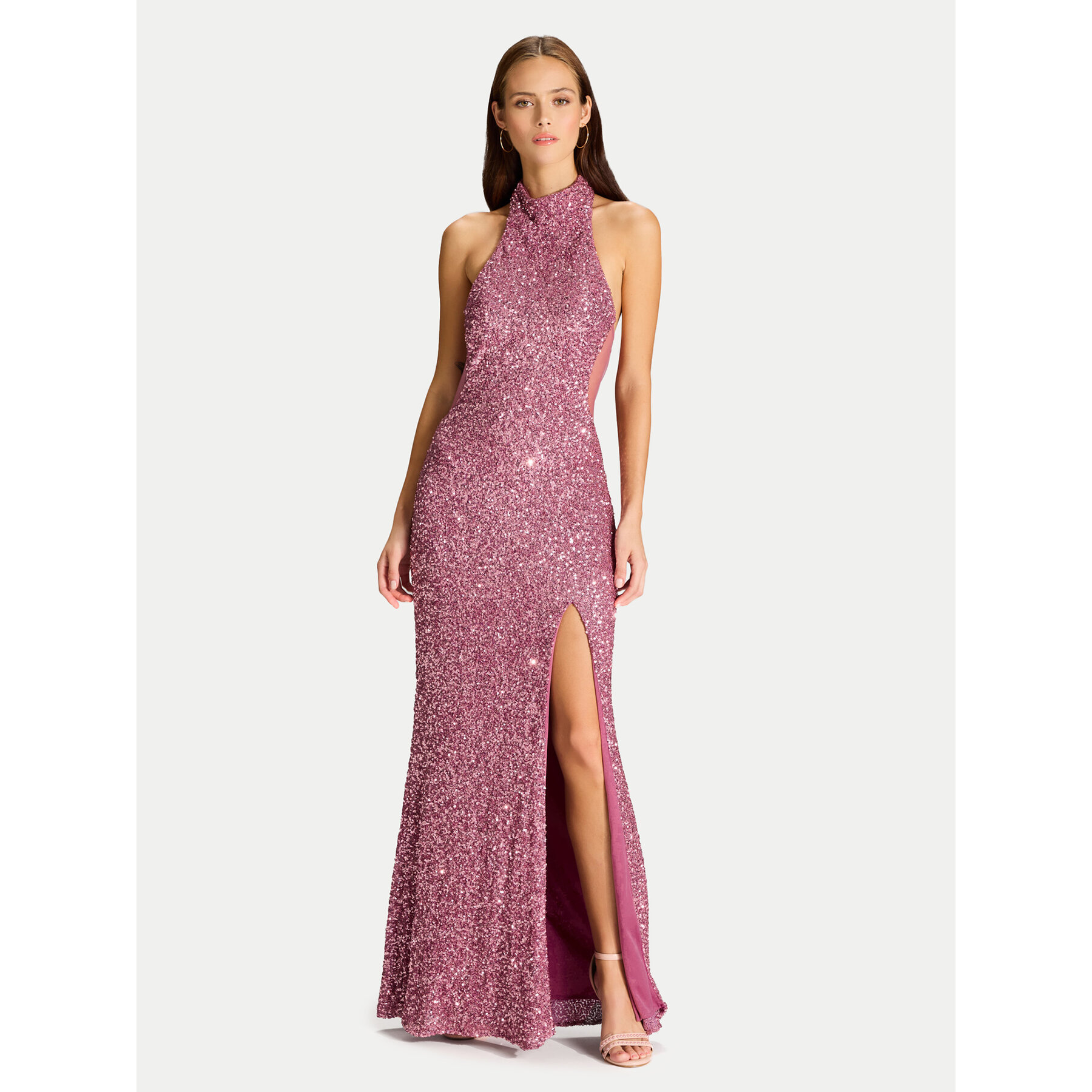 Hey Kyla Sukienka wieczorowa 5AJ006HK Różowy Slim Fit