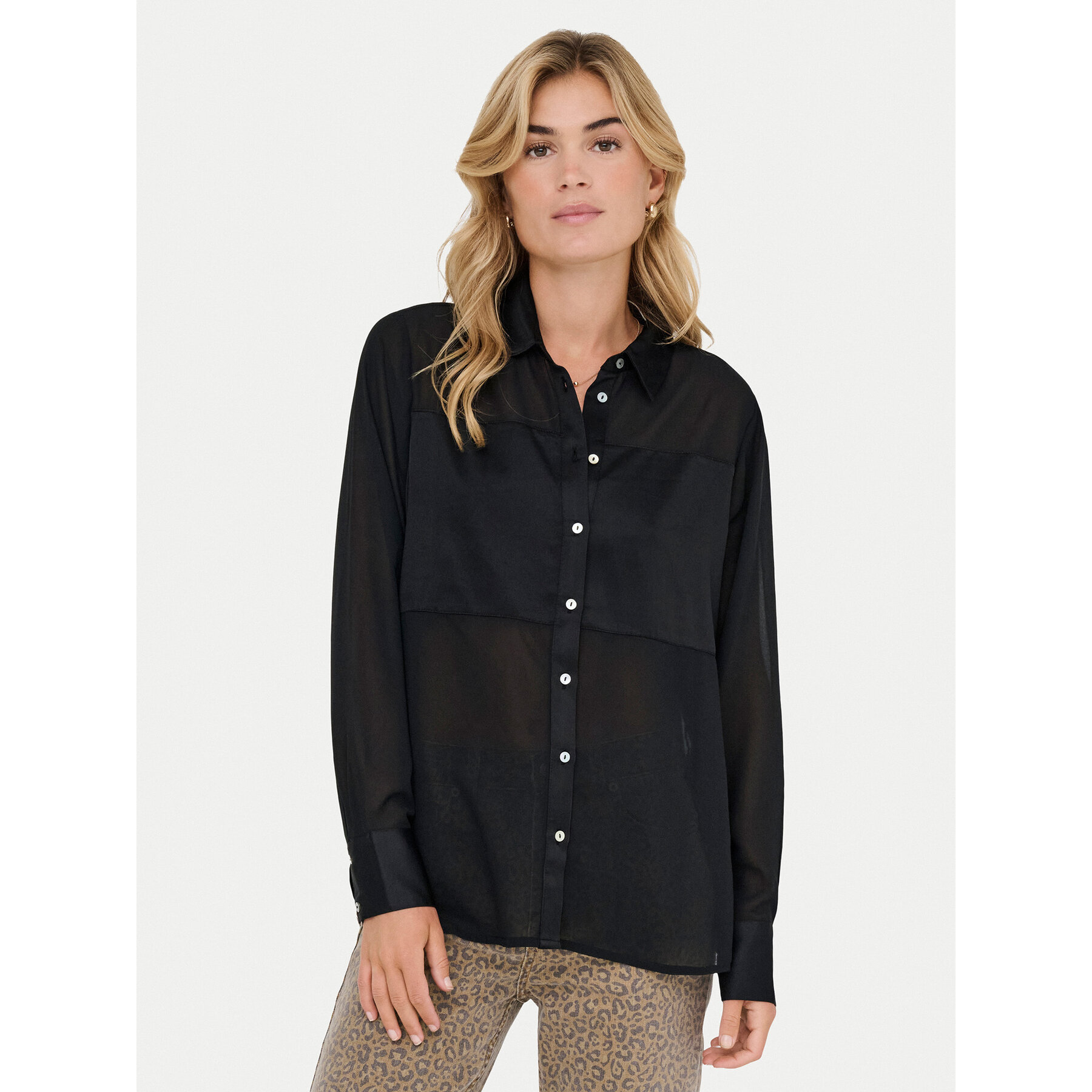ONLY Koszula Star 15360299 Czarny Regular Fit