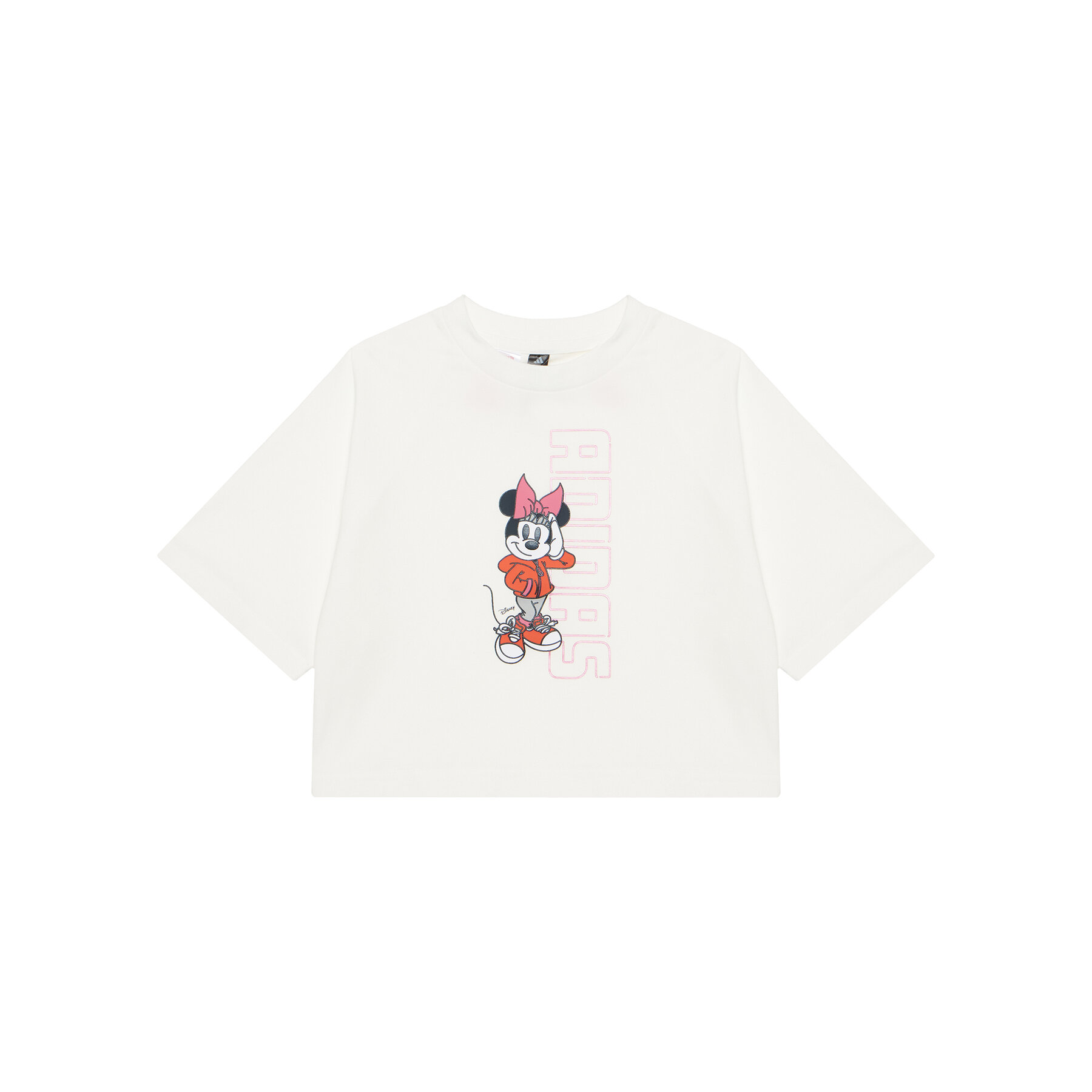 adidas T-Shirt Disney Minnie Mouse JL9191 Biały Loose Fit