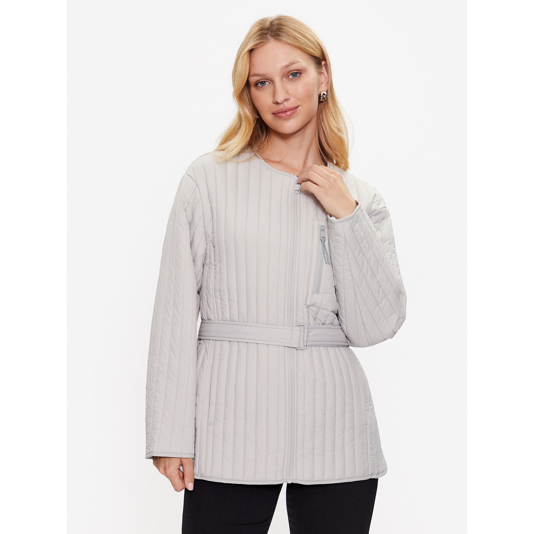 Calvin Klein Kurtka przejściowa K20K205505 Szary Regular Fit