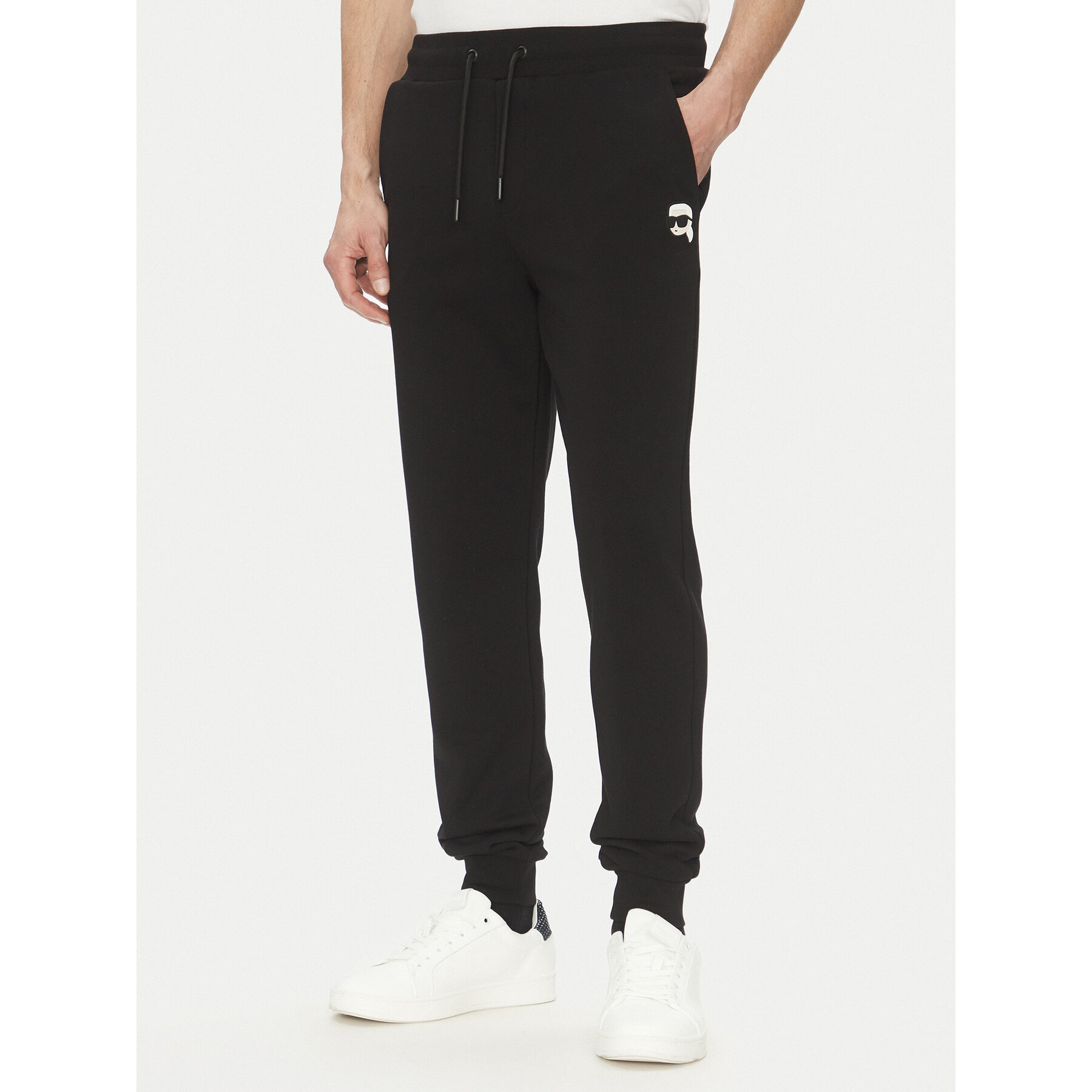KARL LAGERFELD Spodnie dresowe 705713 500900 Czarny Regular Fit