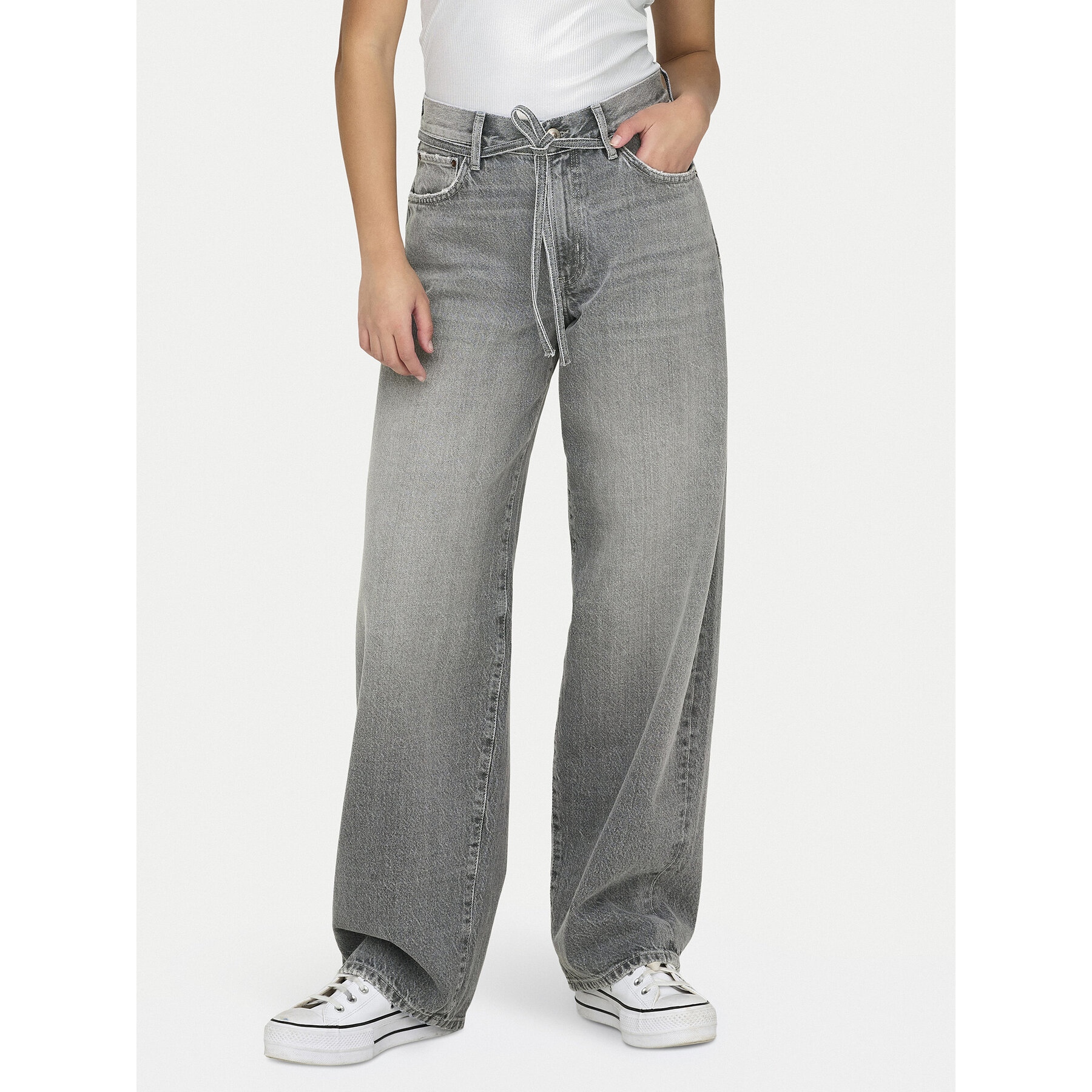 ONLY Jeansy Gianna 15338246 Szary Balloon Fit