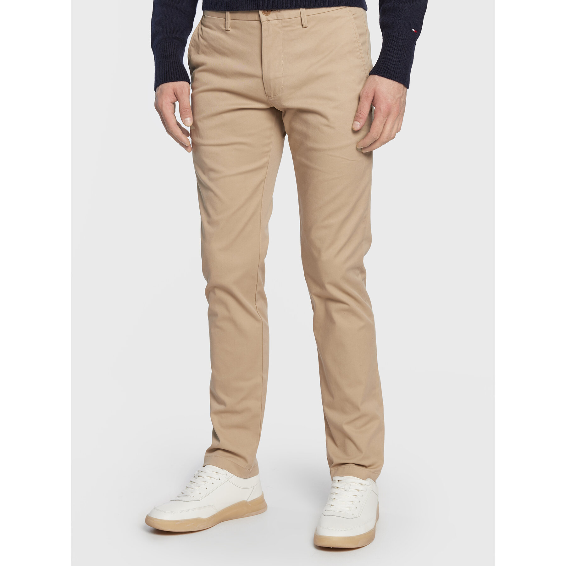 Tommy Hilfiger Chinosy Core Bleecker MW0MW28883 Beżowy Slim Fit