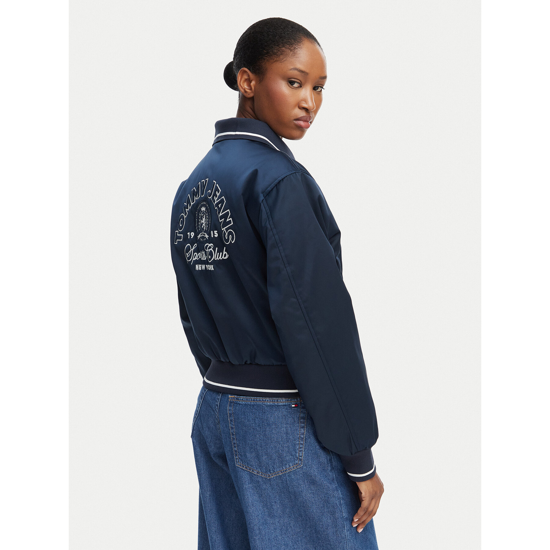 Tommy Jeans Kurtka bomber Tjw Coach DW0DW23153 Granatowy Regular Fit