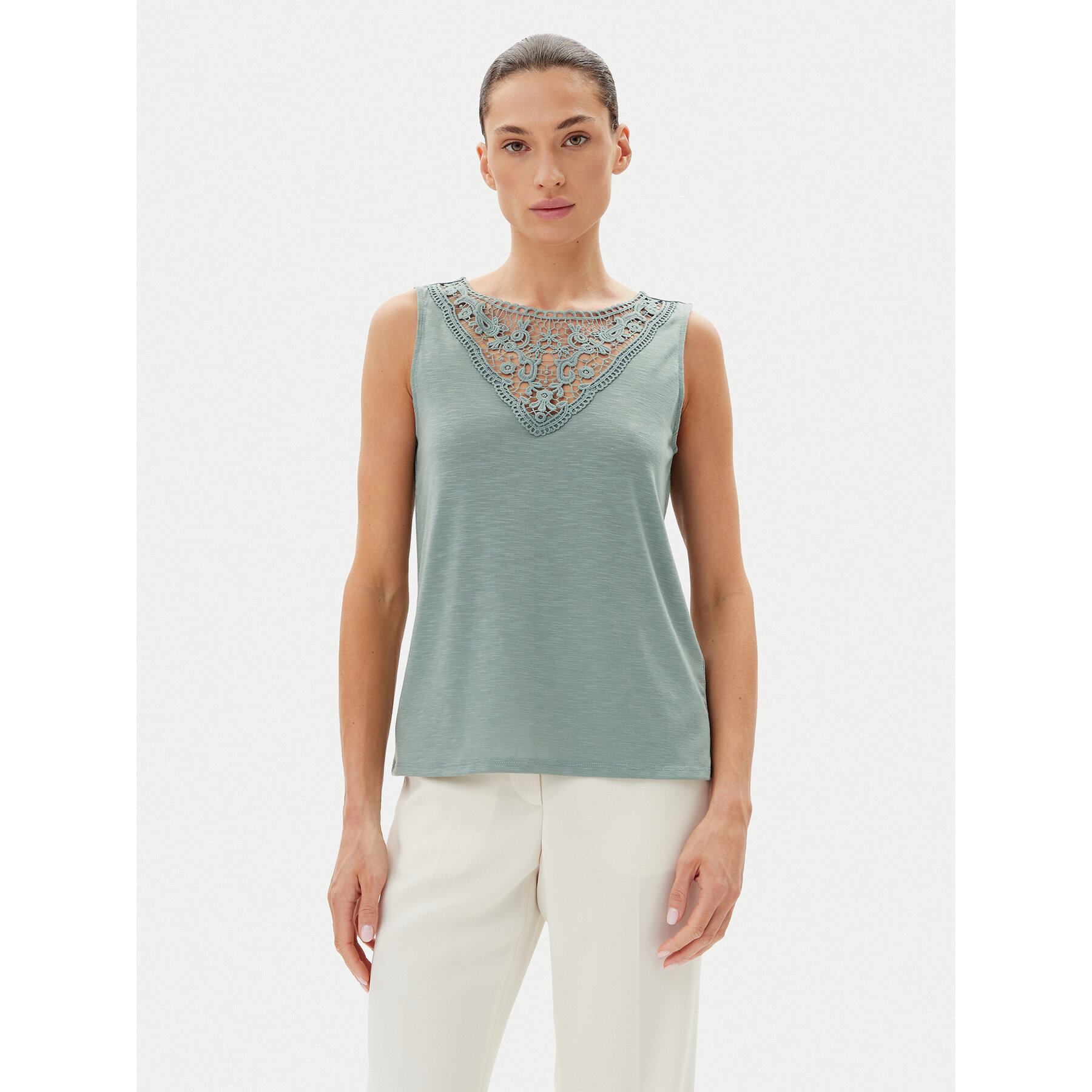 JDY Top Dodo 15296246 Zielony Regular Fit
