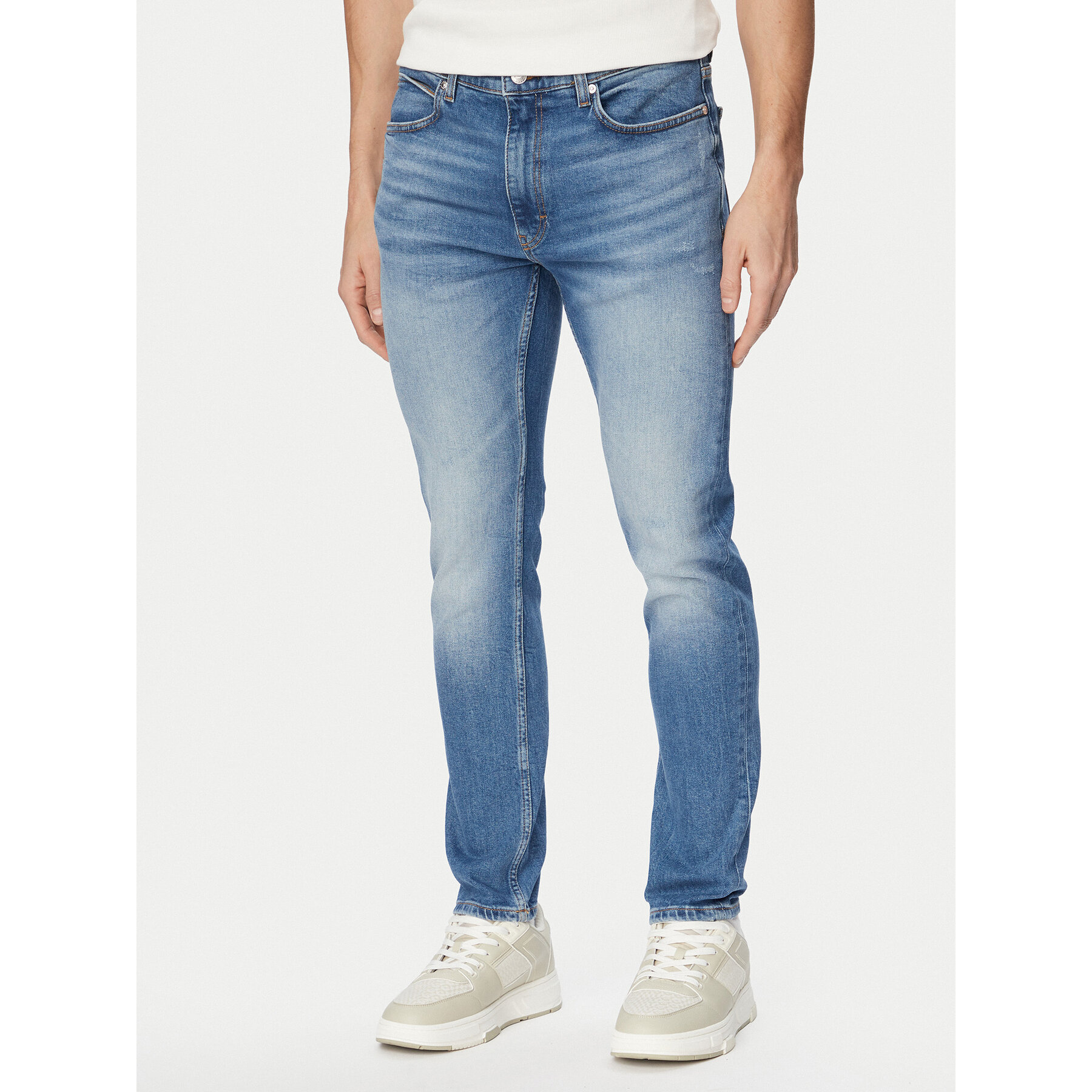 HUGO Jeansy Hugo 734 50556046 Niebieski Extra Slim Fit