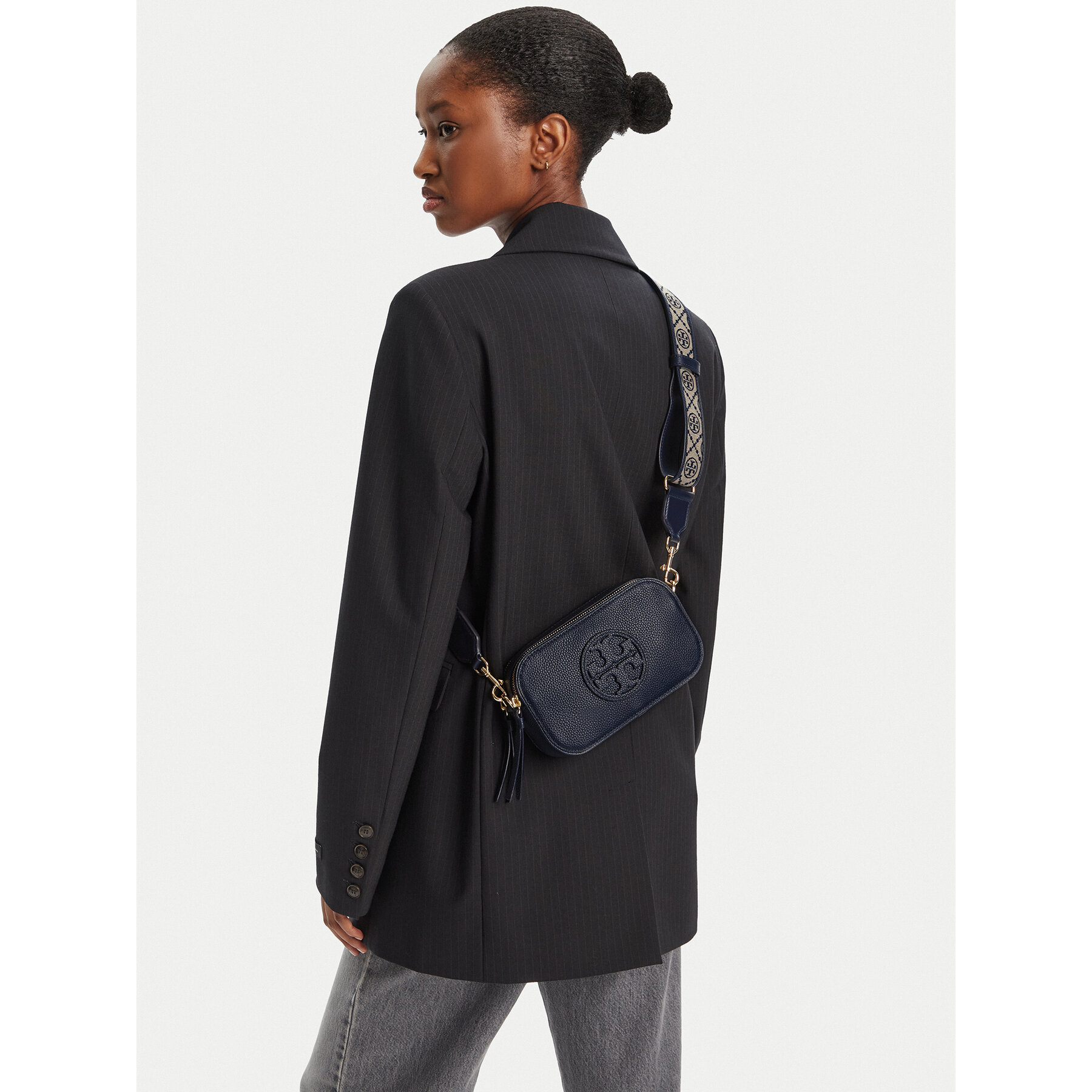 Tory Burch Torebka Mini Miller Crossbody 171955 Granatowy