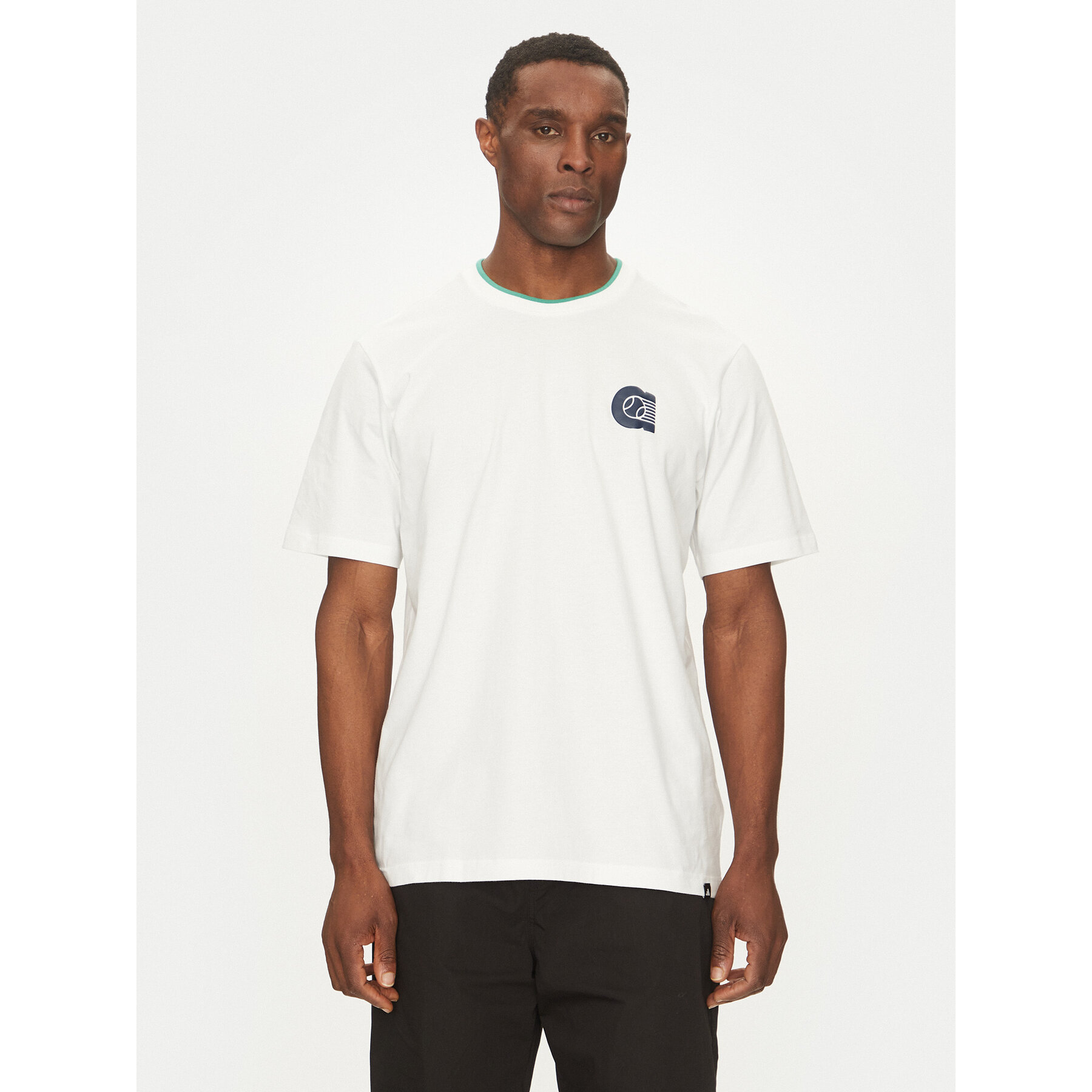 adidas T-Shirt Summer Prep Graphic JI9414 Biały Regular Fit