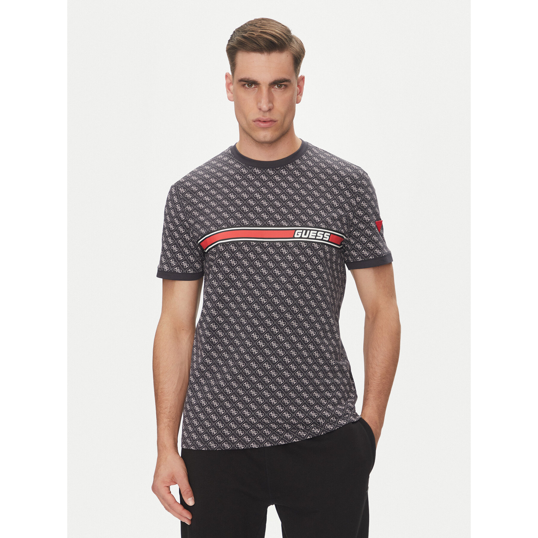 Guess T-Shirt Jamey Z2BI09 J1314 Czarny Regular Fit