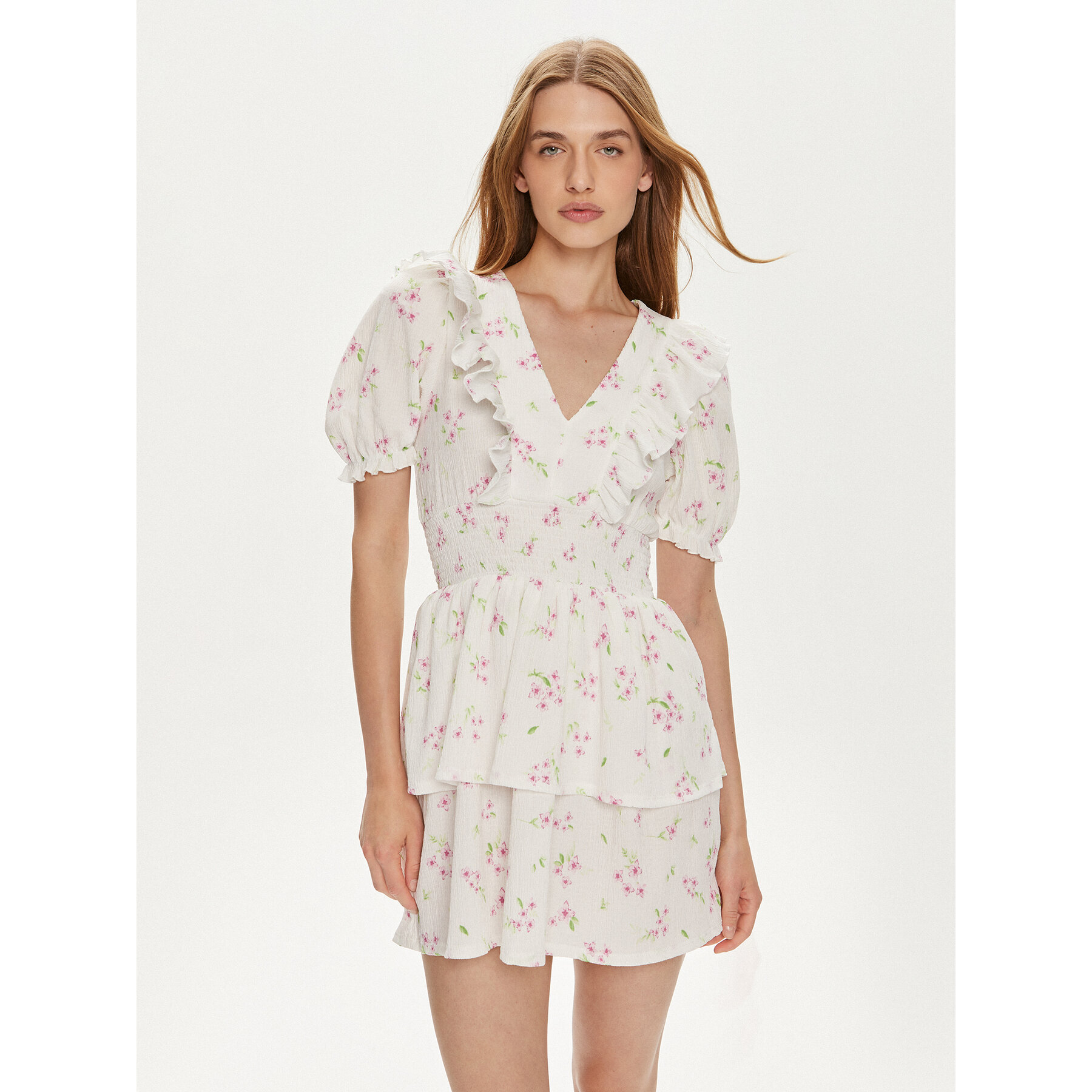 Gina Tricot Sukienka letnia 22230 Écru Regular Fit