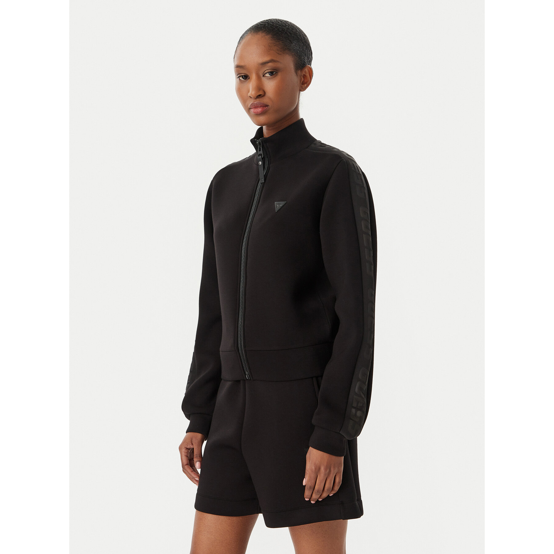 Guess Bluza Allie V2YQ17 K7UW2 Czarny Regular Fit