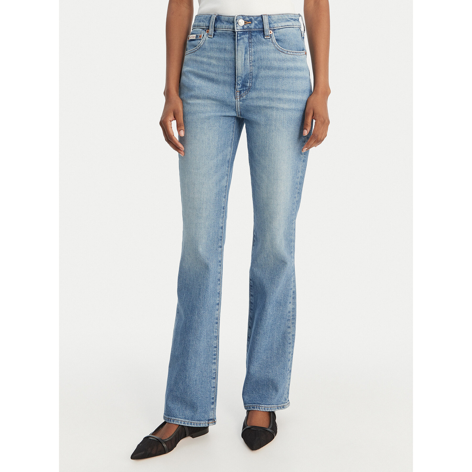 Calvin Klein Jeans Jeansy LV047F665G Niebieski Bootcut Fit