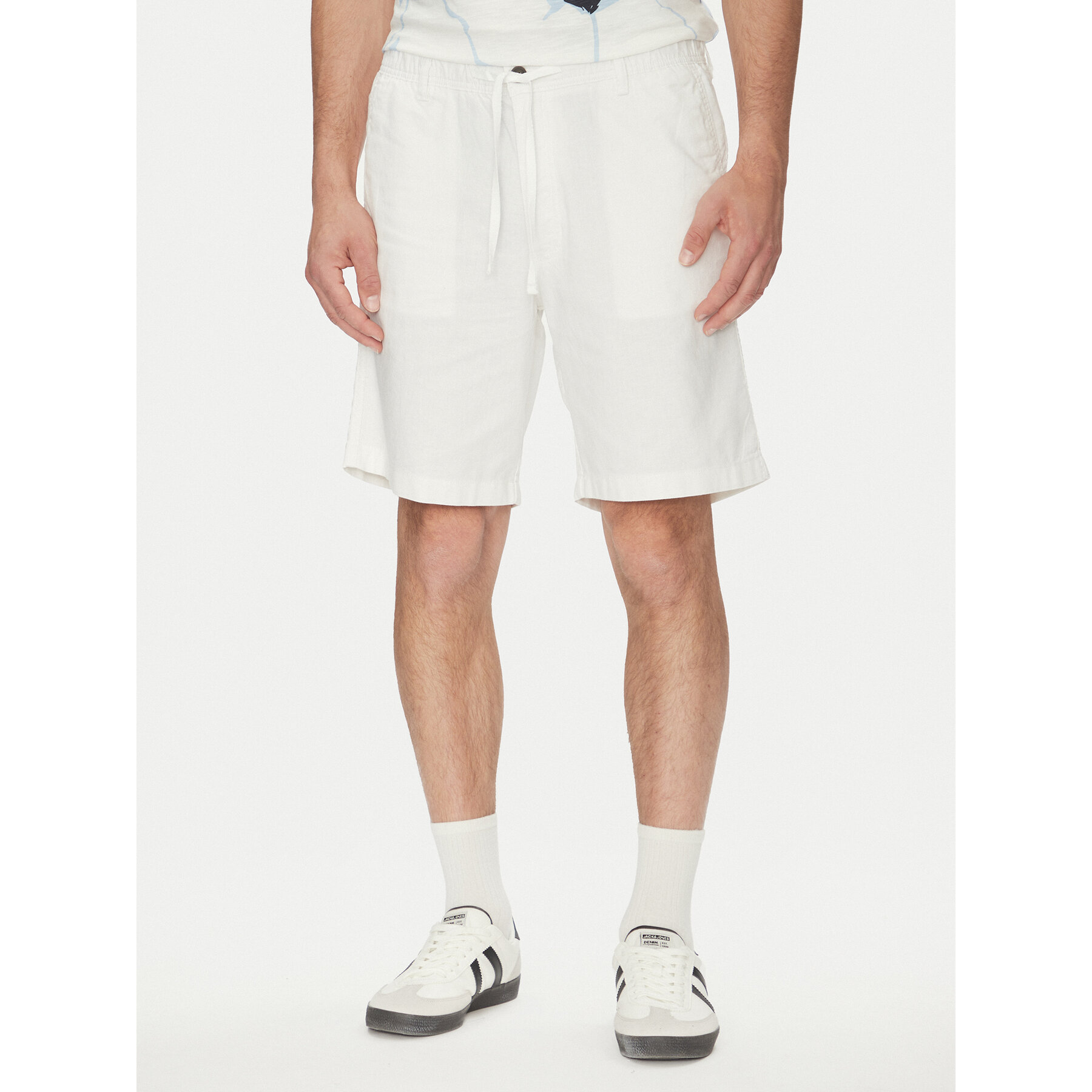 Jack & Jones Szorty materiałowe Jaiden 12274968 Biały Relaxed Fit
