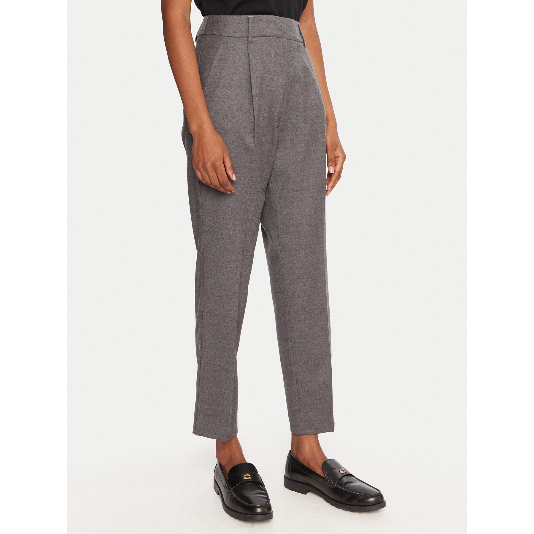 Weekend Max Mara Spodnie materiałowe Caldaia 2525136152 Szary Regular Fit