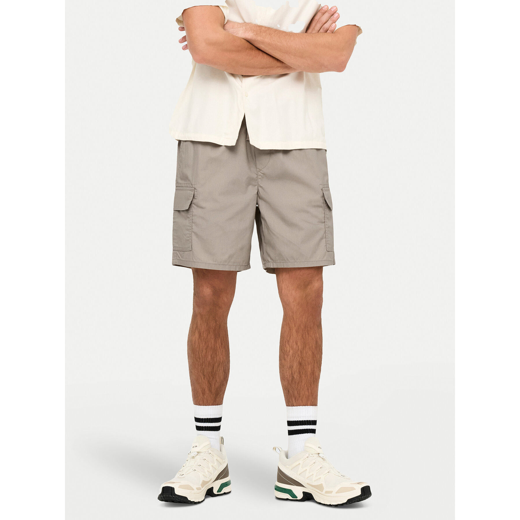 Only & Sons Szorty sportowe Kal 22034462 Beżowy Slim Fit