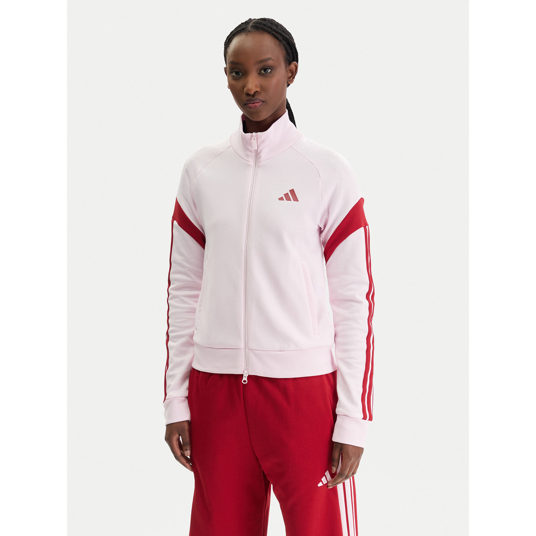 adidas Bluza House Of Tiro KE5676 Różowy Slim Fit