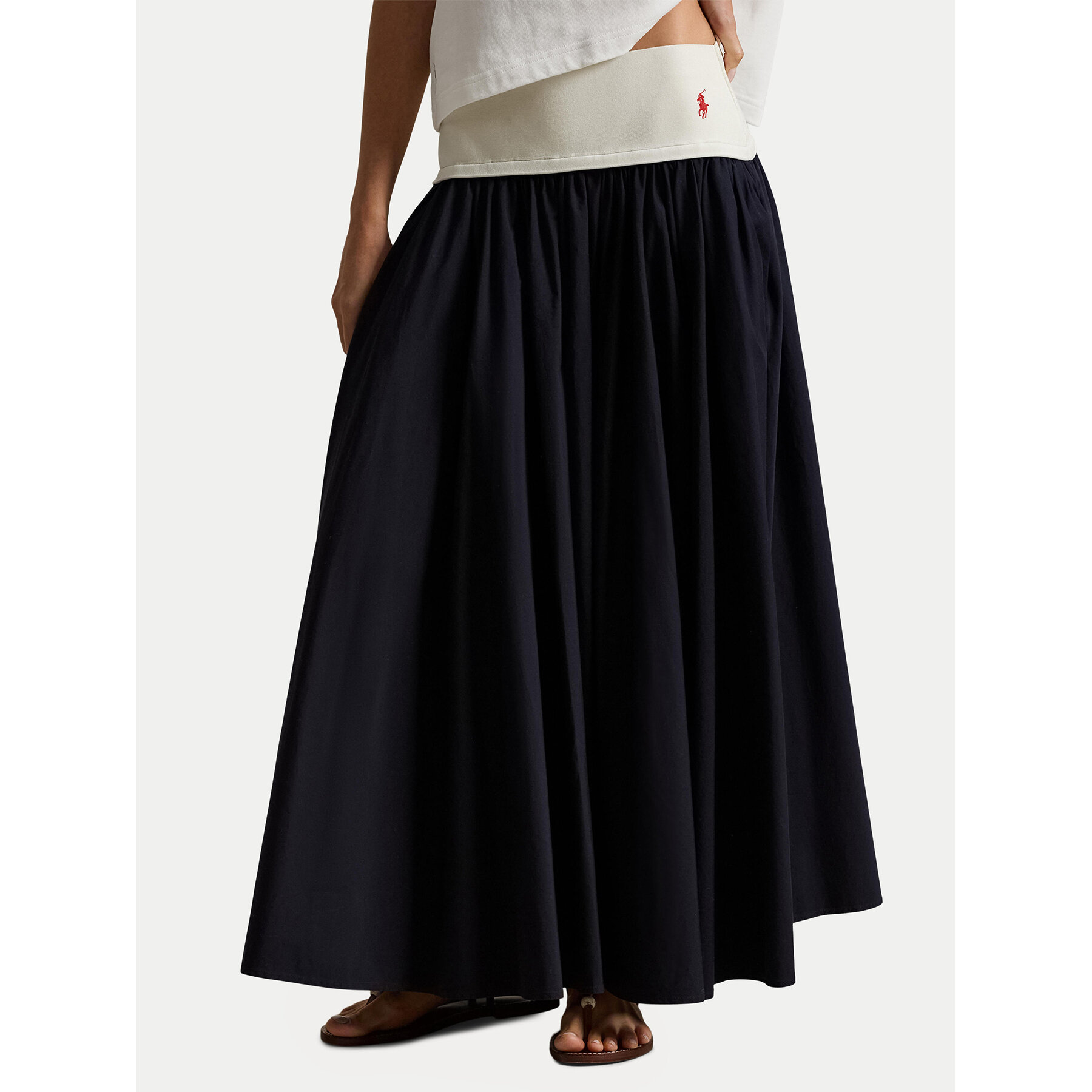 Polo Ralph Lauren Spódnica trapezowa 211A96329001 Granatowy Regular Fit
