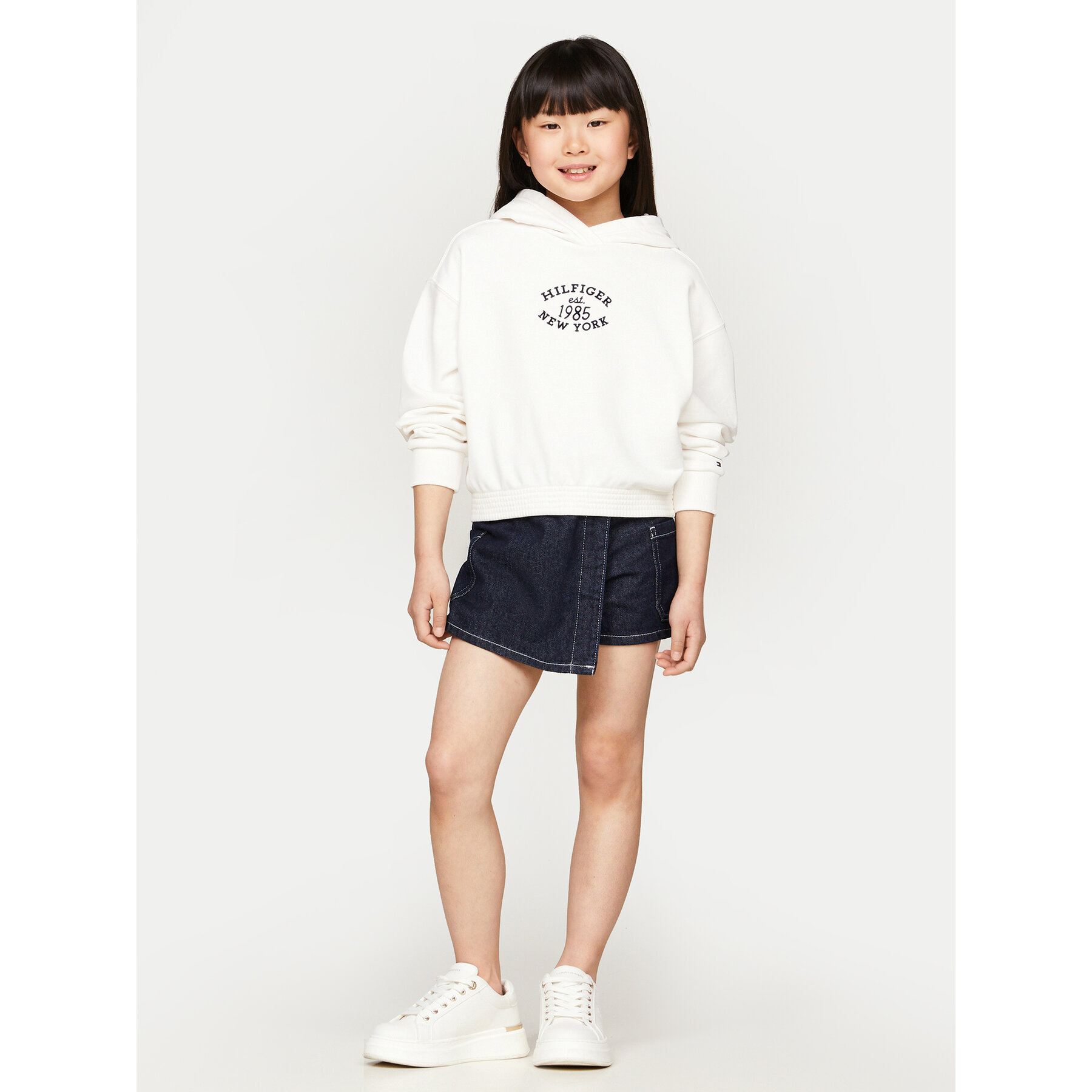 Tommy Hilfiger Bluza Monotype KG0KG08033 Écru Relaxed Fit