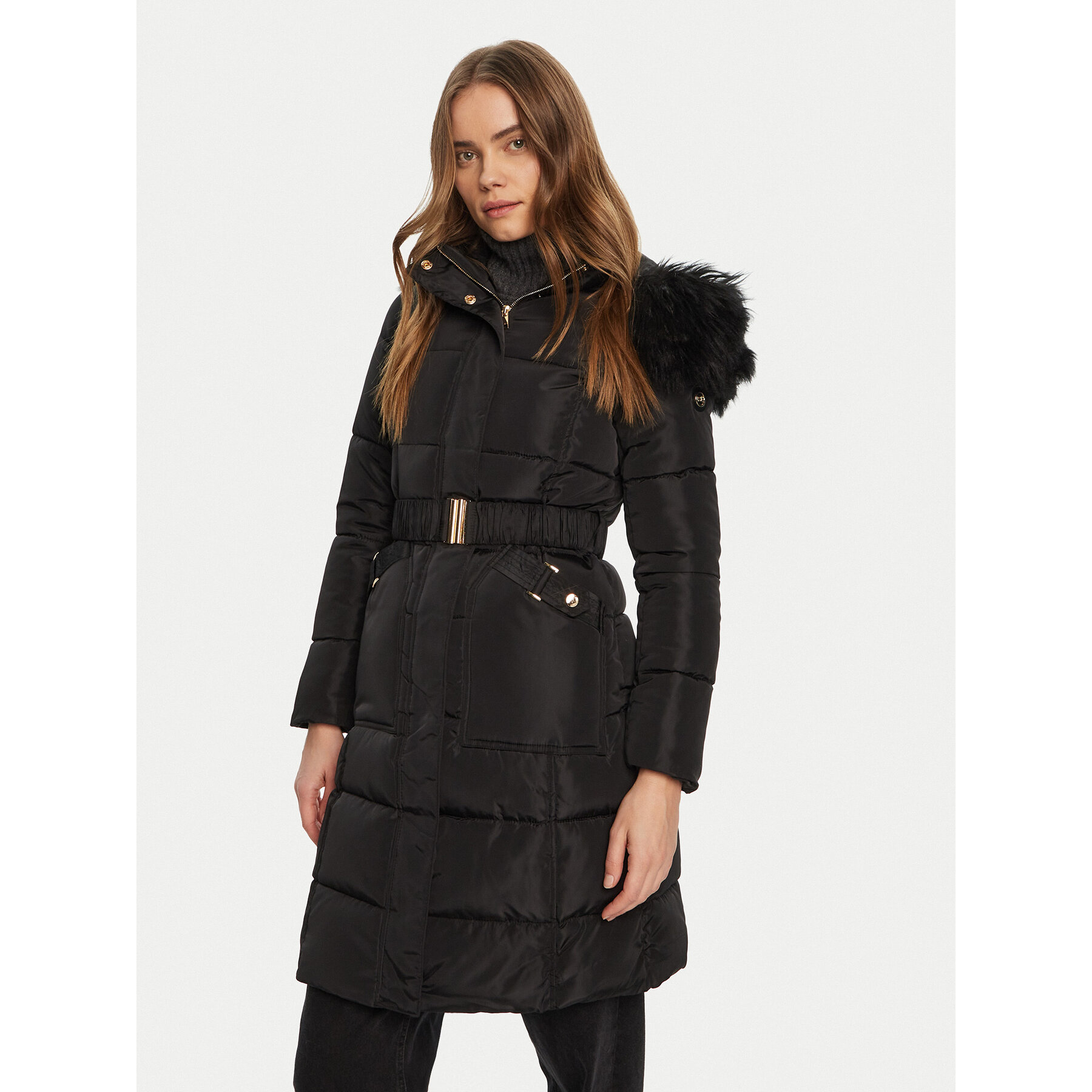 Artigli Kurtka zimowa ACPM000300 Czarny Regular Fit
