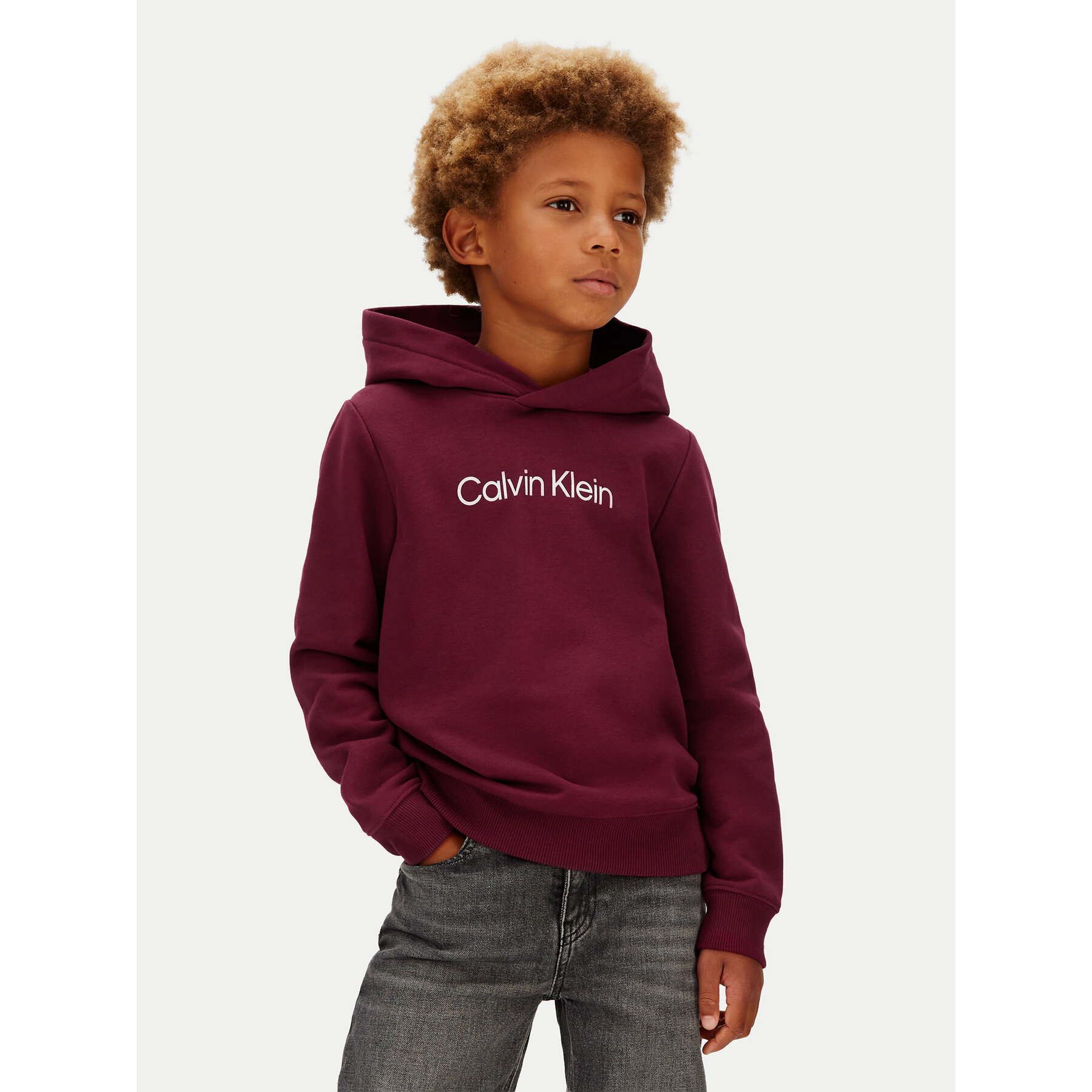 Calvin Klein Jeans Bluza IU0IU00679 Fioletowy Regular Fit