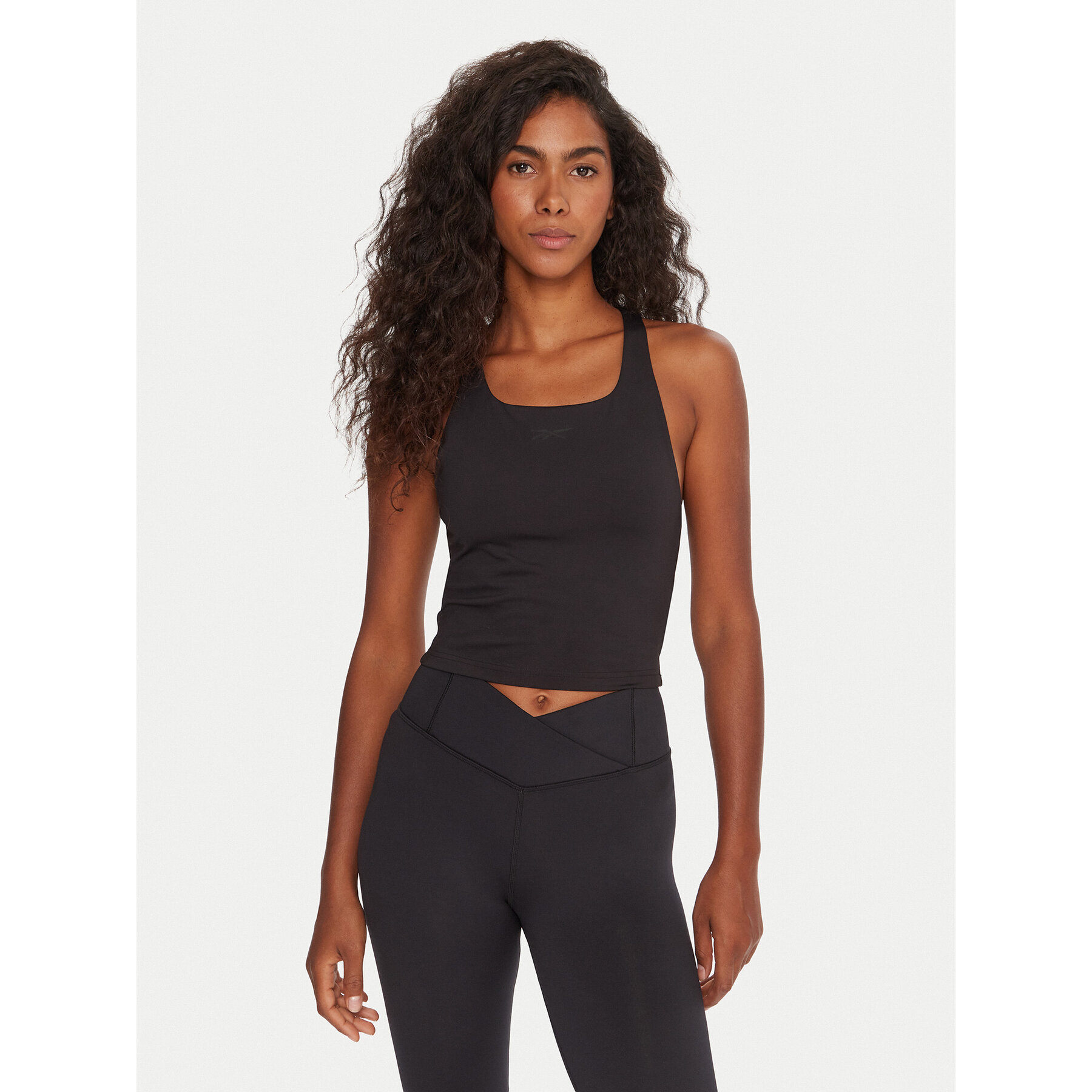 Reebok Top RK25188CCW Czarny Slim Fit
